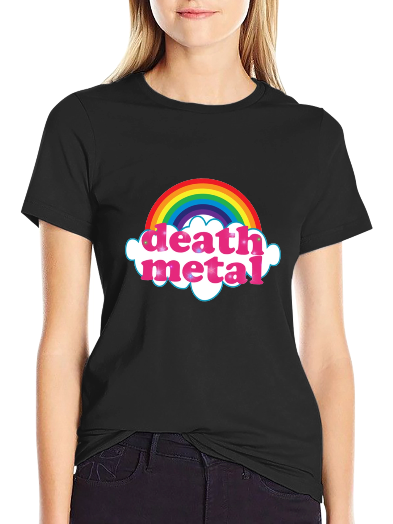 Rainbow Death Metal Graphic T-Shirt