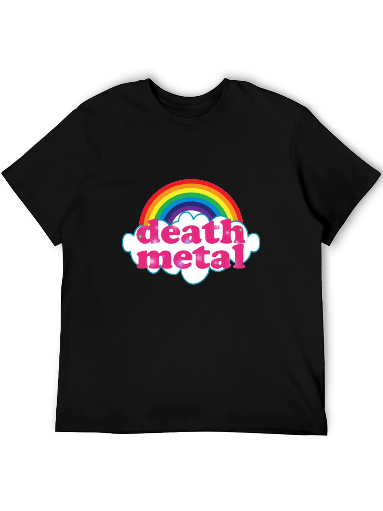 Rainbow Death Metal Graphic T-Shirt