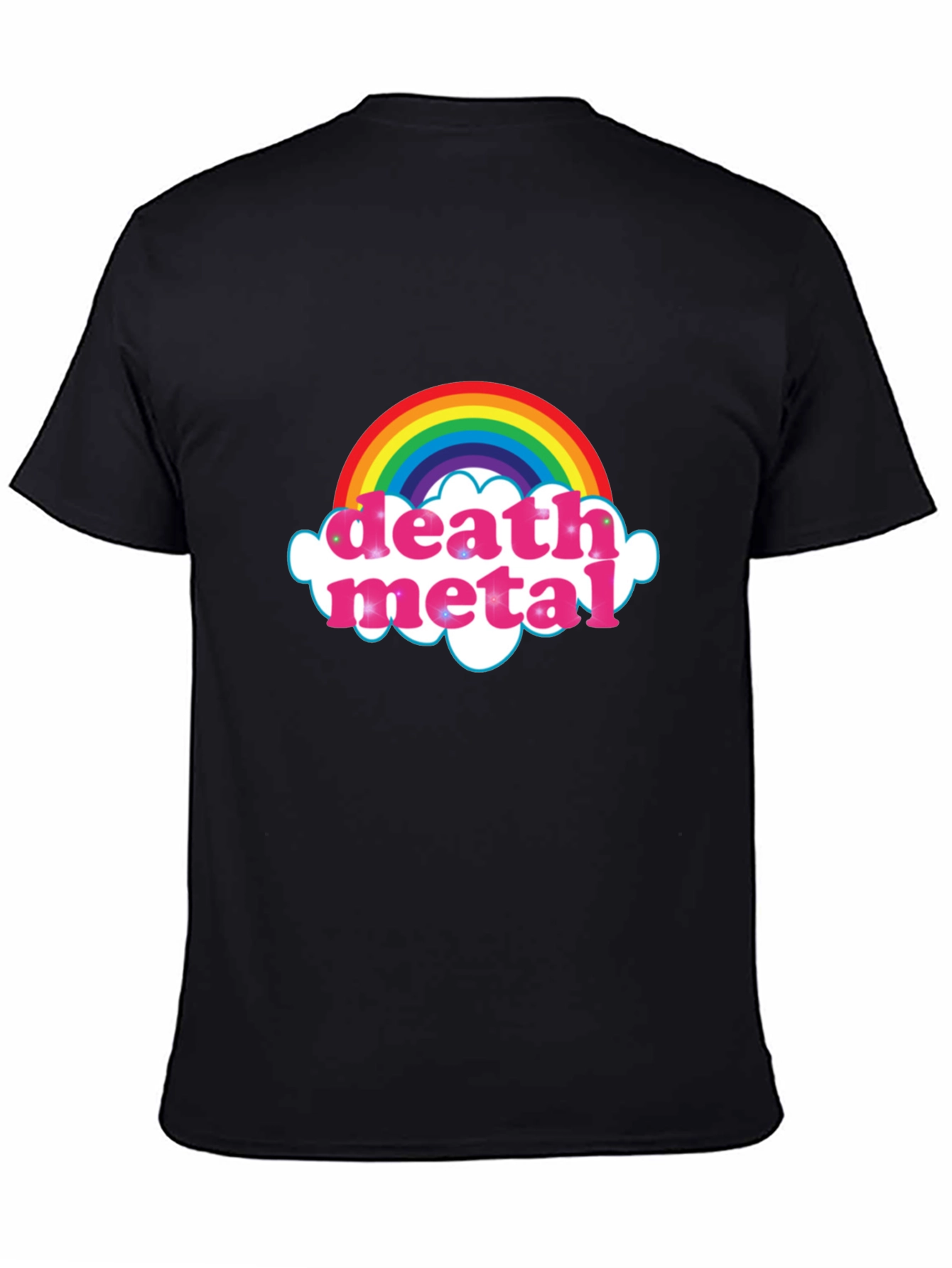Rainbow Death Metal Graphic T-Shirt