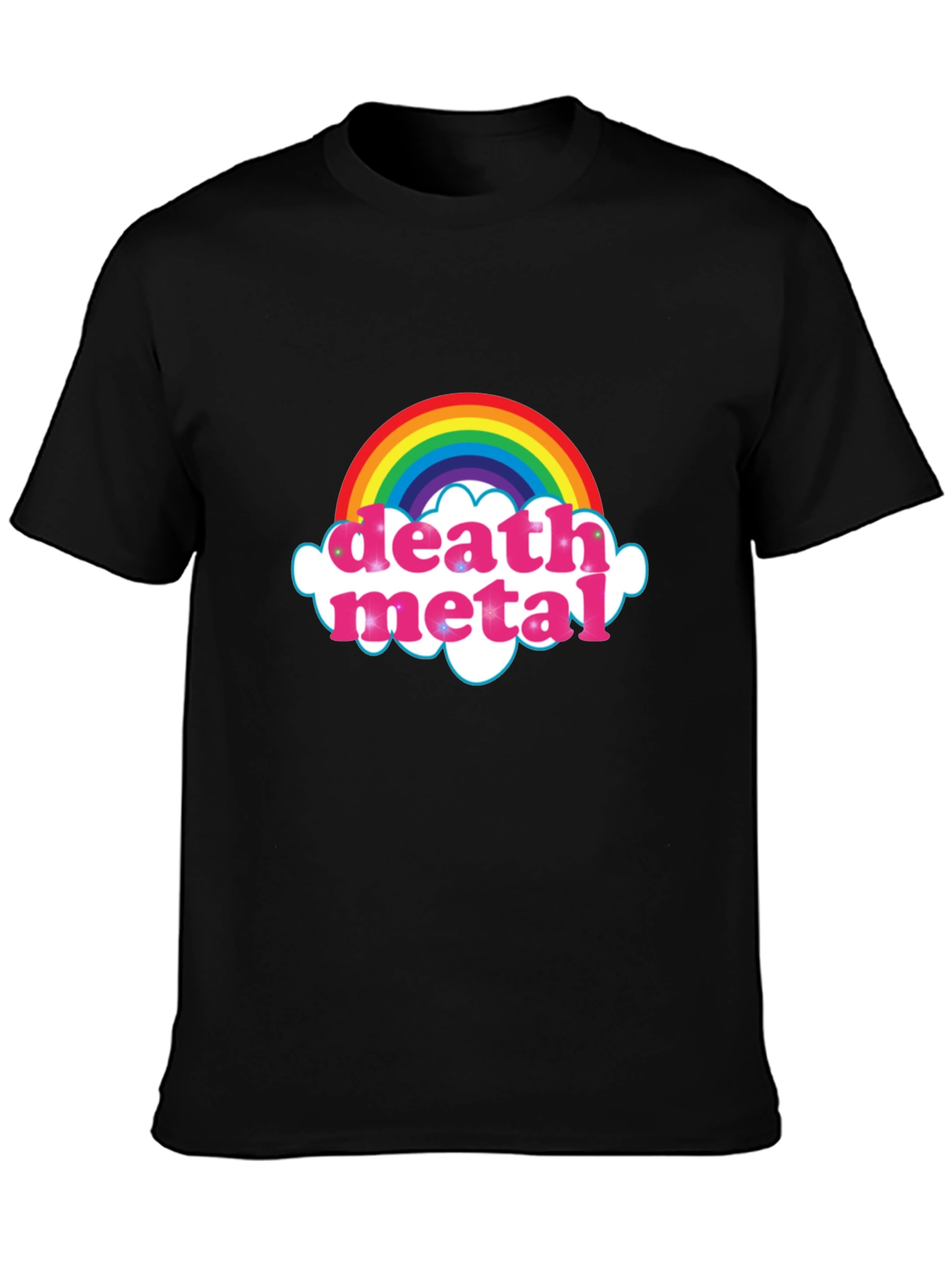 Rainbow Death Metal Graphic T-Shirt