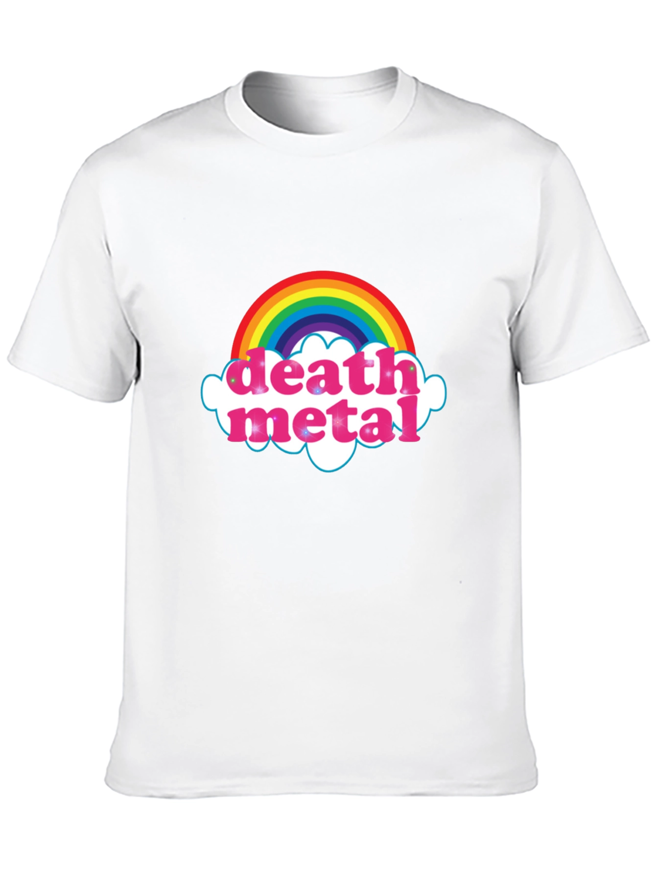 Rainbow Death Metal Graphic T-Shirt