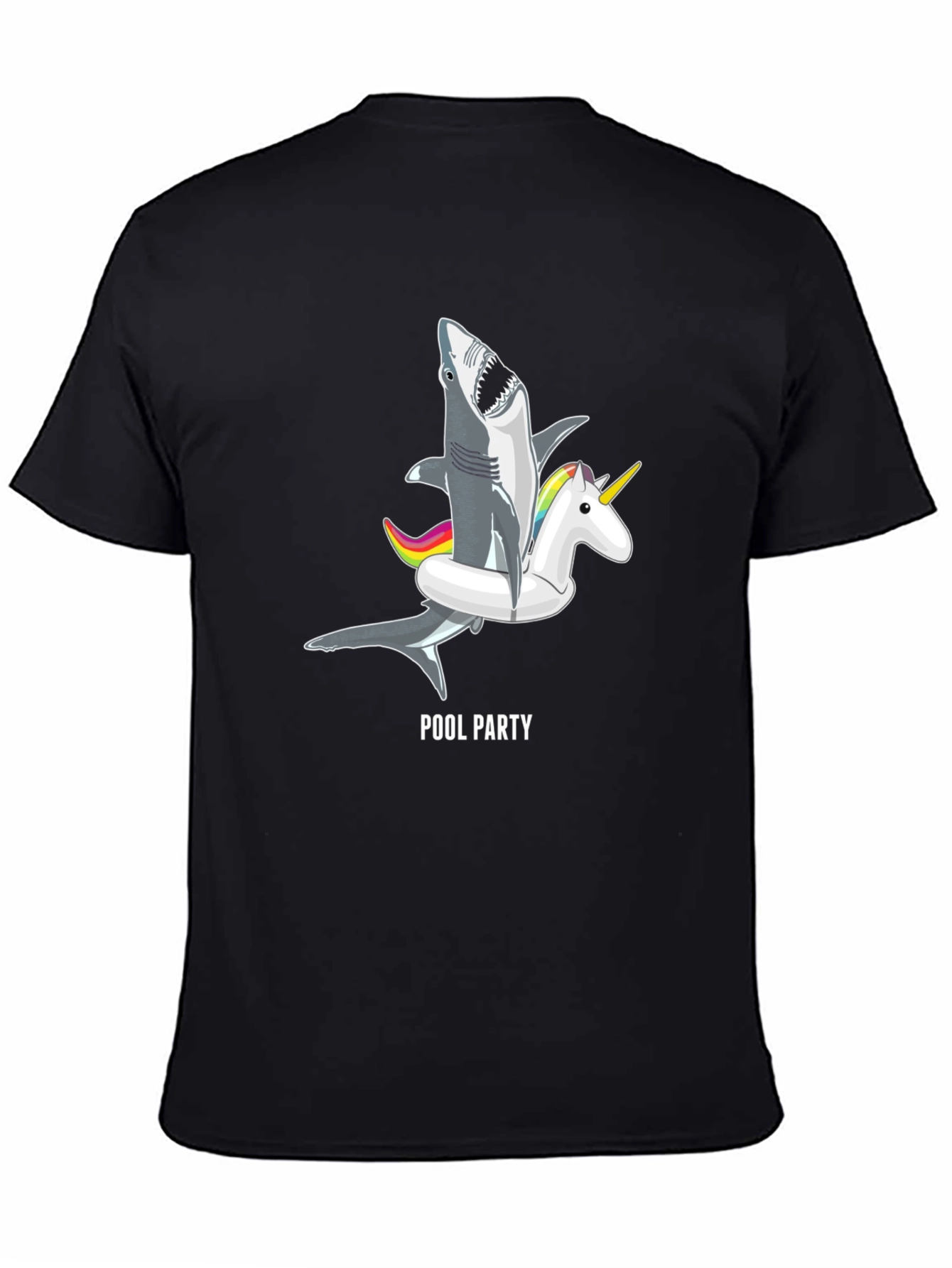 Pool Party Shark Unicorn Graphic Tee