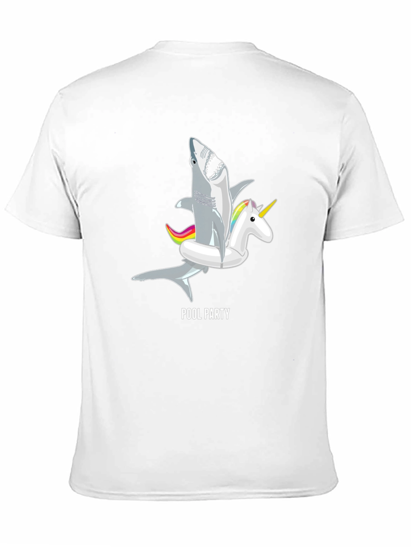 Pool Party Shark Unicorn Graphic Tee