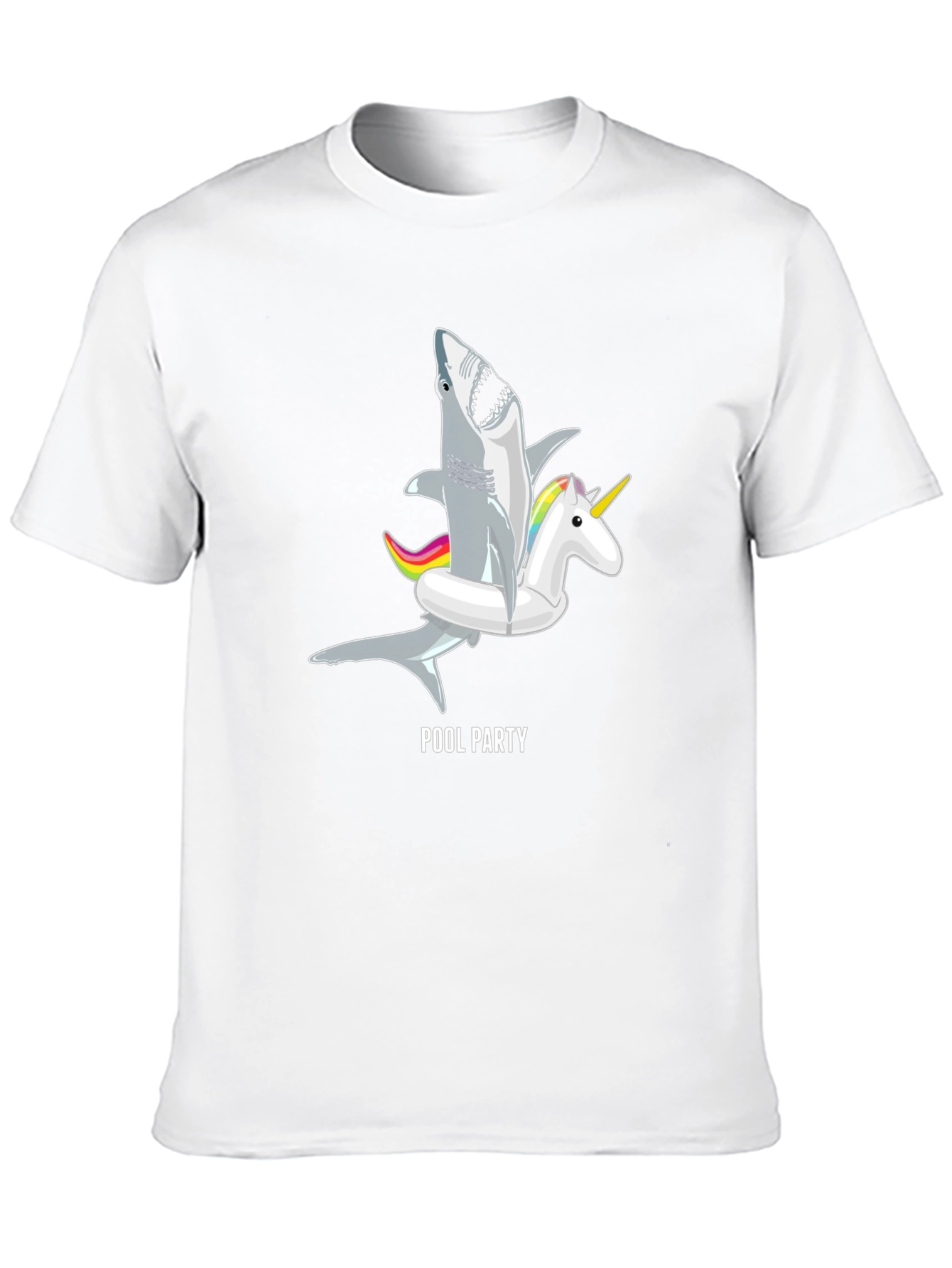Pool Party Shark Unicorn Graphic Tee