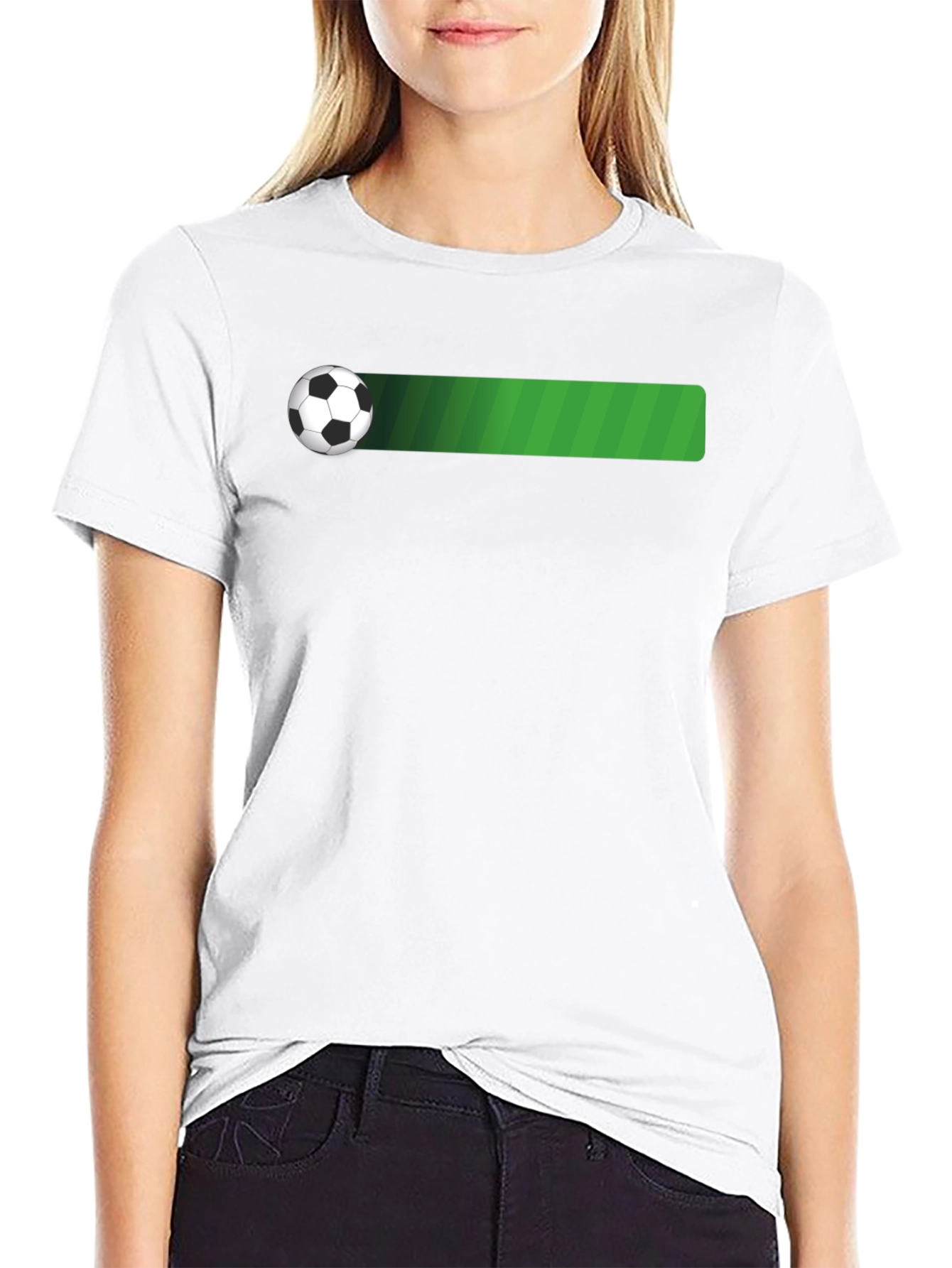 Soccer Ball T-Shirt - Black Cotton Tee