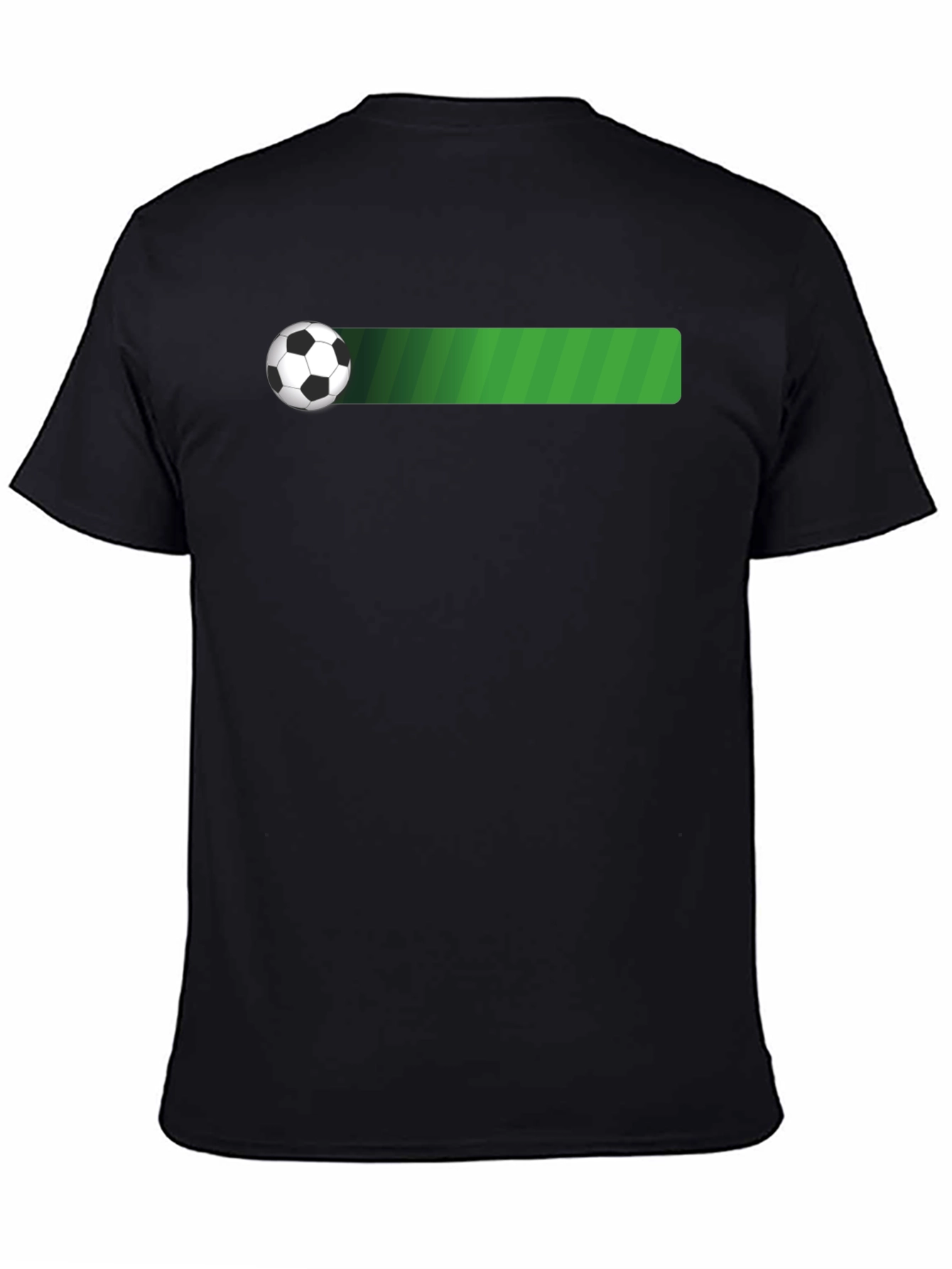 Soccer Ball T-Shirt - Black Cotton Tee