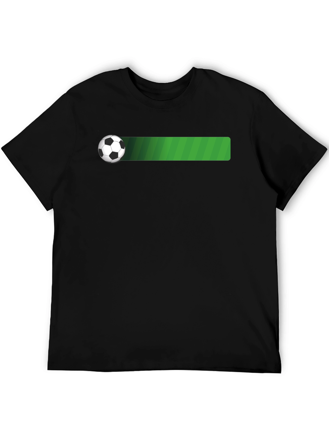 Soccer Ball T-Shirt - Black Cotton Tee