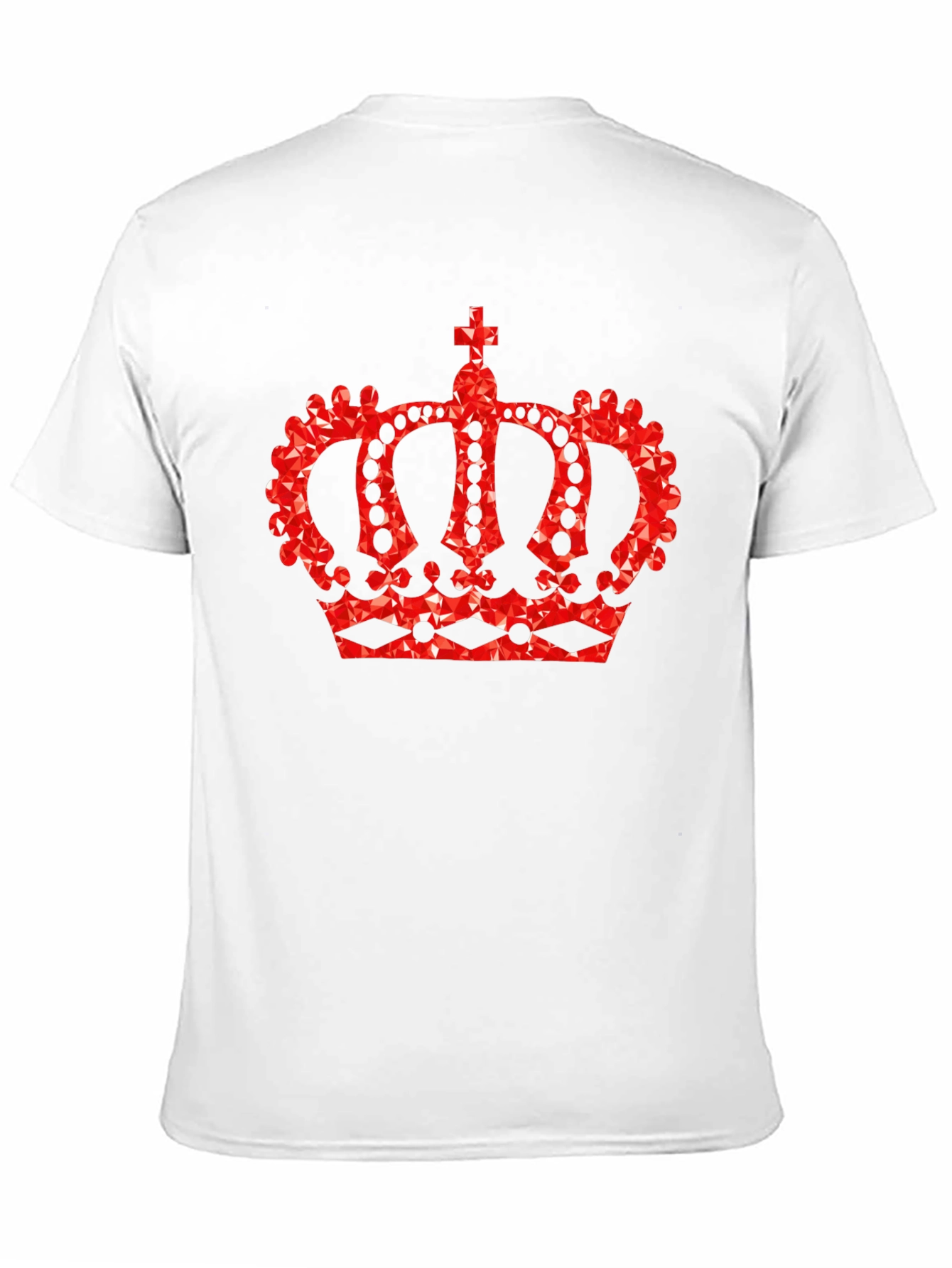 Crown Graphic Tee - Royal Red Design