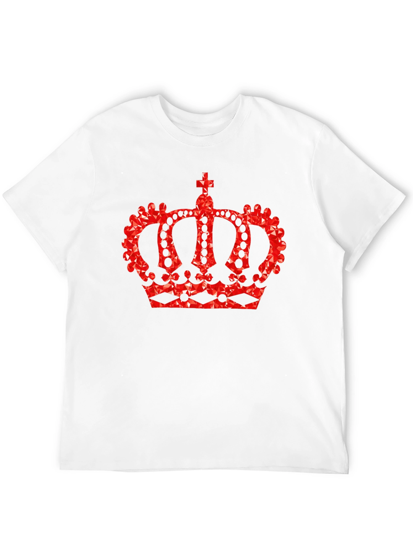 Crown Graphic Tee - Royal Red Design