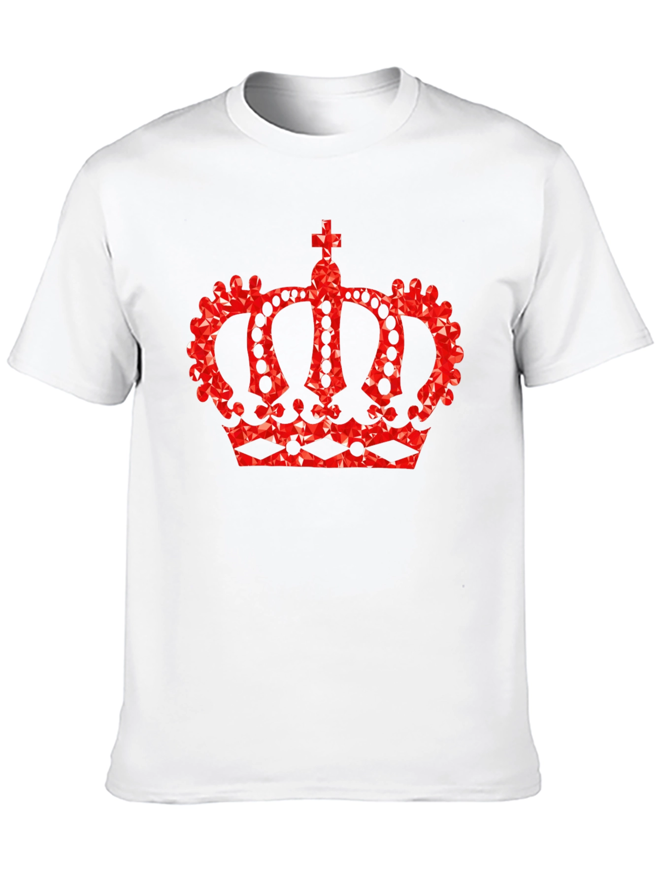 Crown Graphic Tee - Royal Red Design