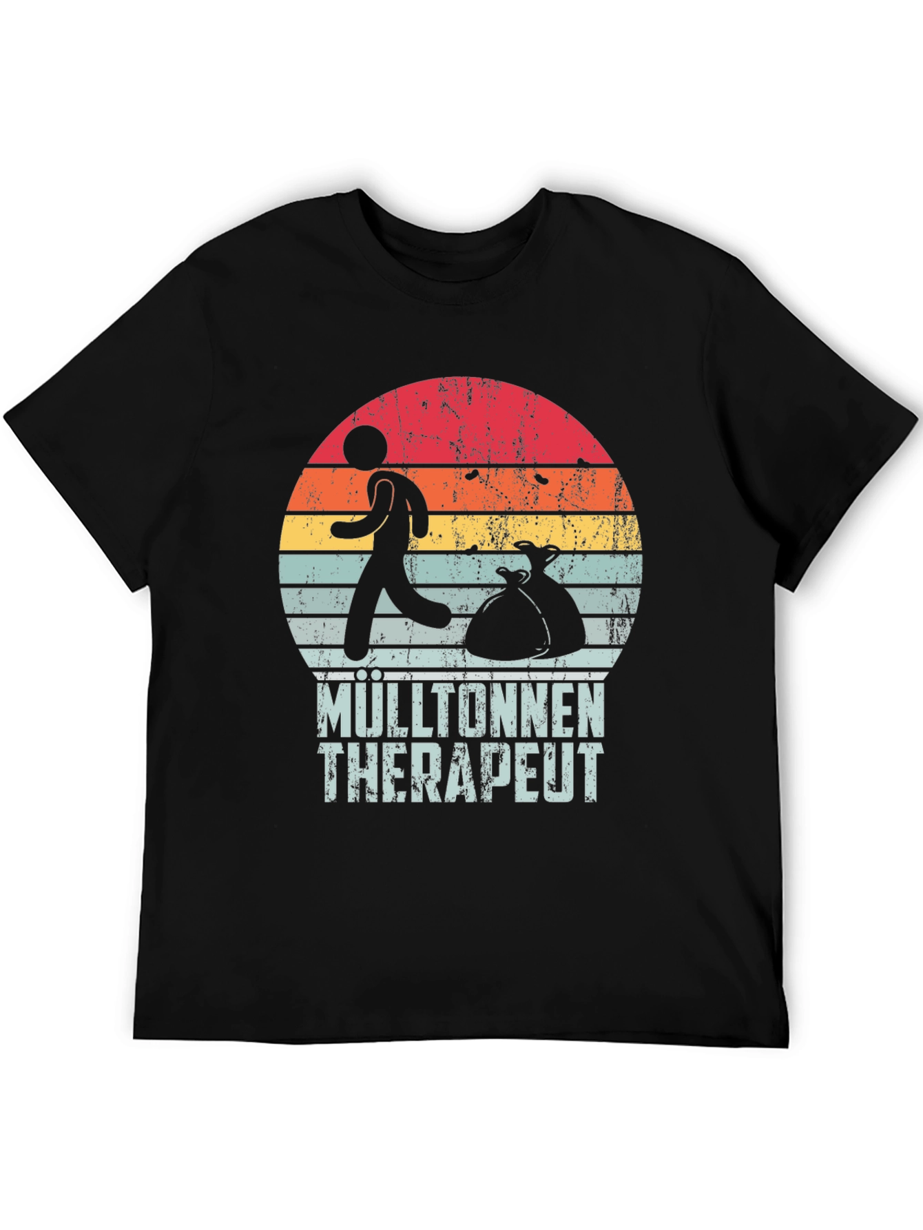 Mülltonnen Therapeut T-Shirt Retro Style
