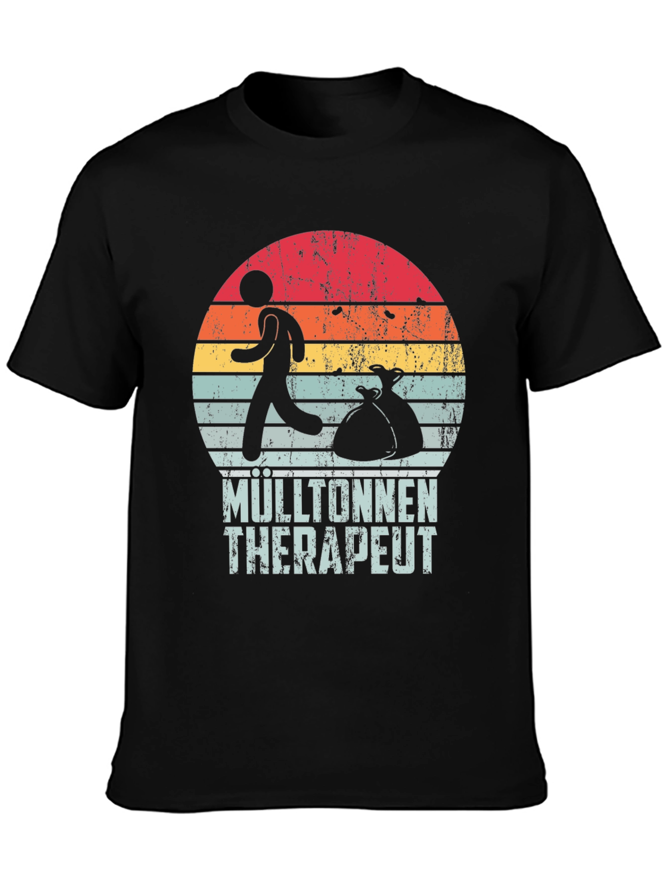Mülltonnen Therapeut T-Shirt Retro Style