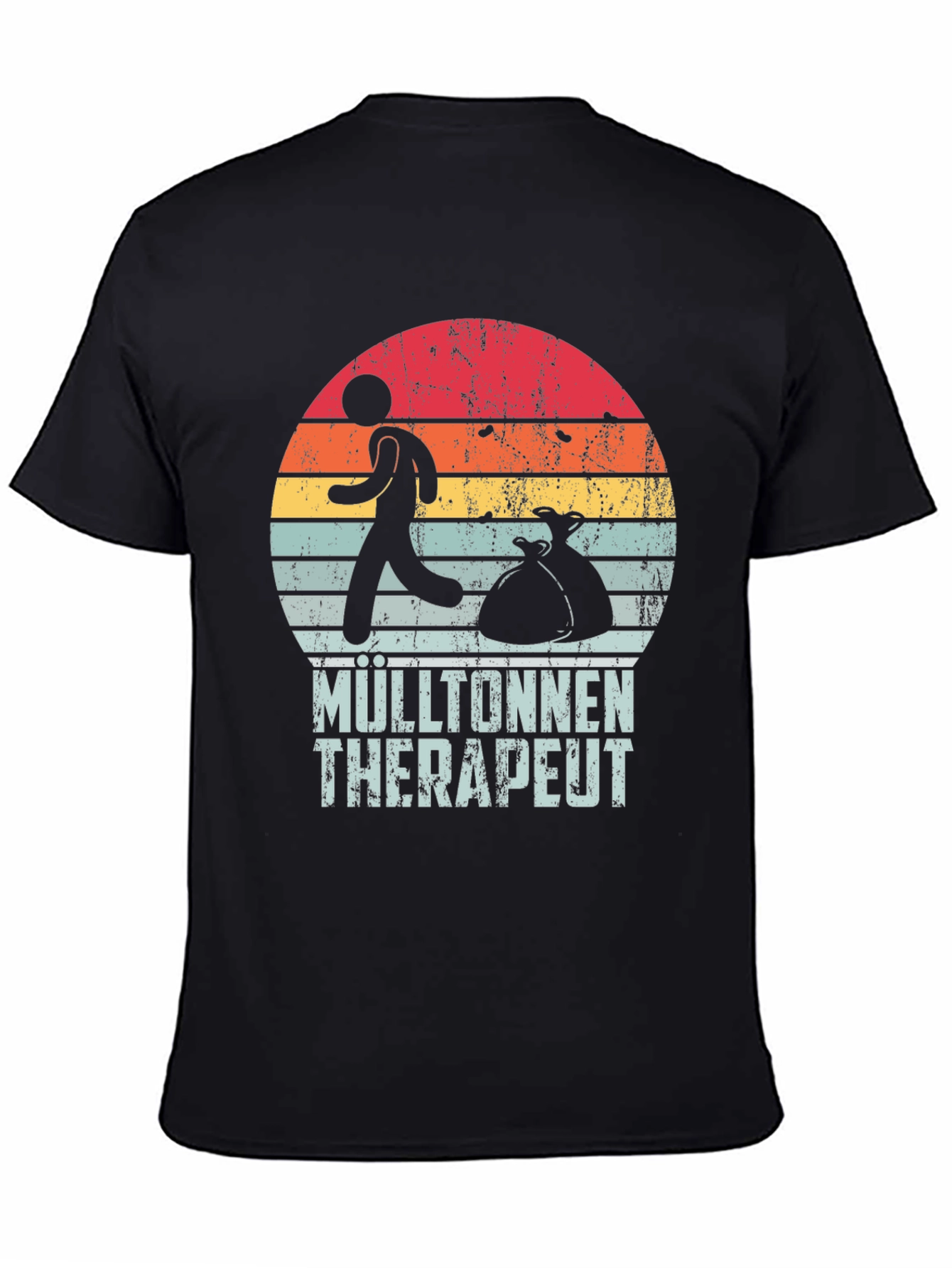 Mülltonnen Therapeut T-Shirt Retro Style