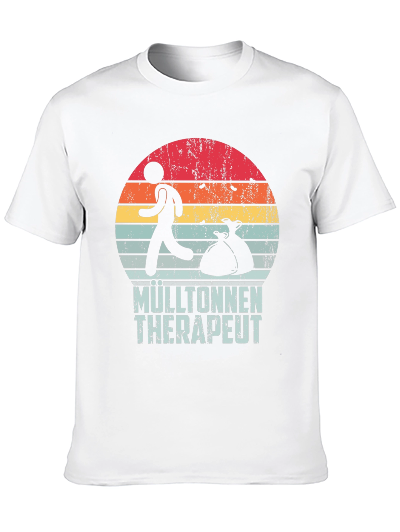 Mülltonnen Therapeut T-Shirt Retro Style