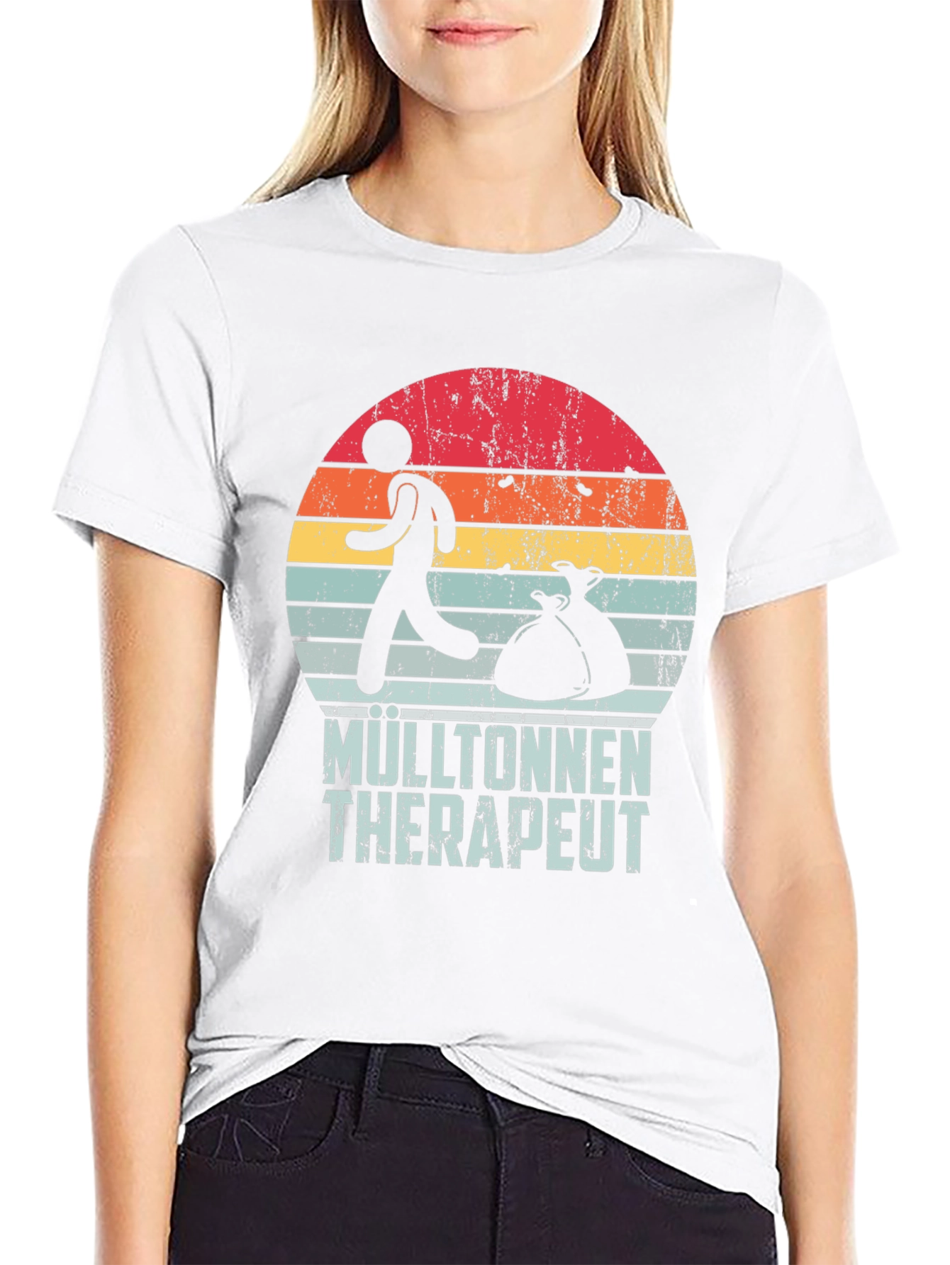 Mülltonnen Therapeut T-Shirt Retro Style