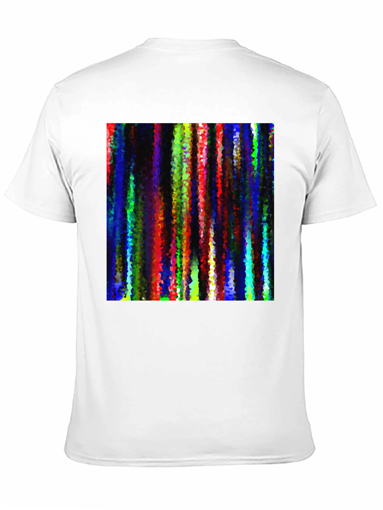 Abstract Geometric Art Graphic Black T-Shirt