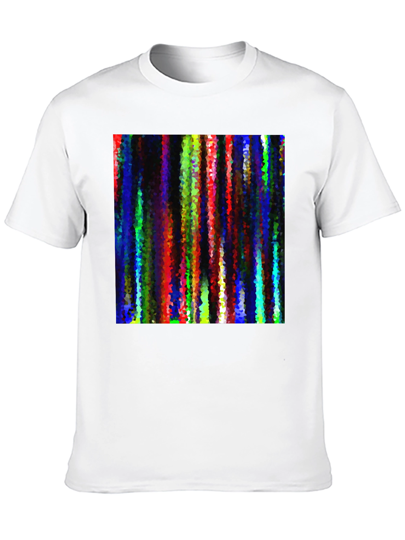 Abstract Geometric Art Graphic Black T-Shirt