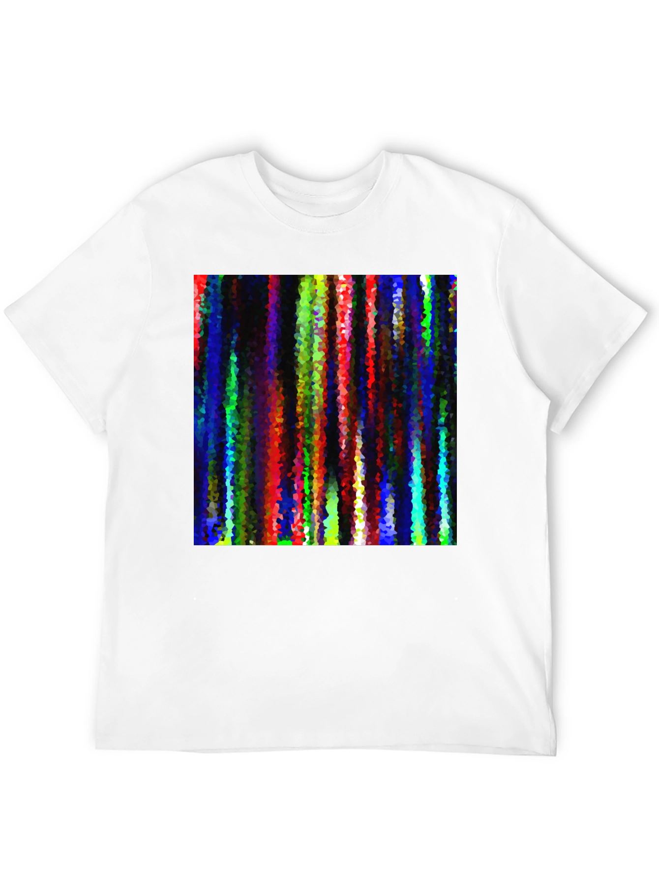 Abstract Geometric Art Graphic Black T-Shirt