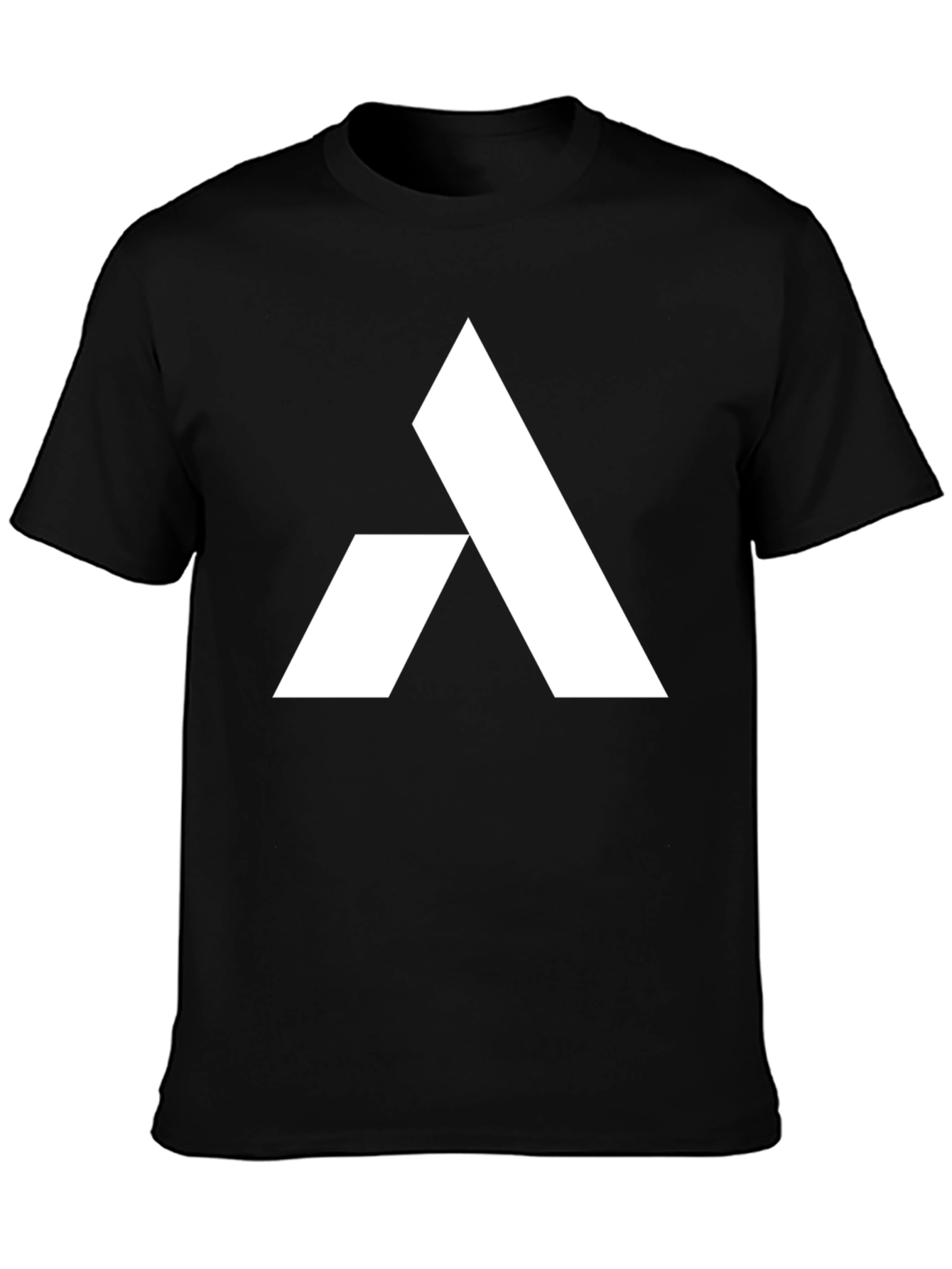Modern Logo T-Shirt - Black Cotton Blend