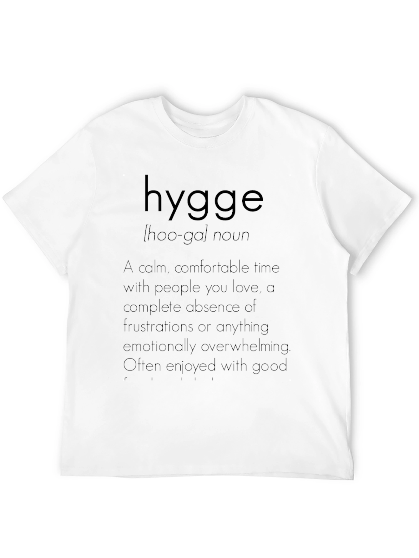 Hygge Definition Graphic T-Shirt Comfort Style