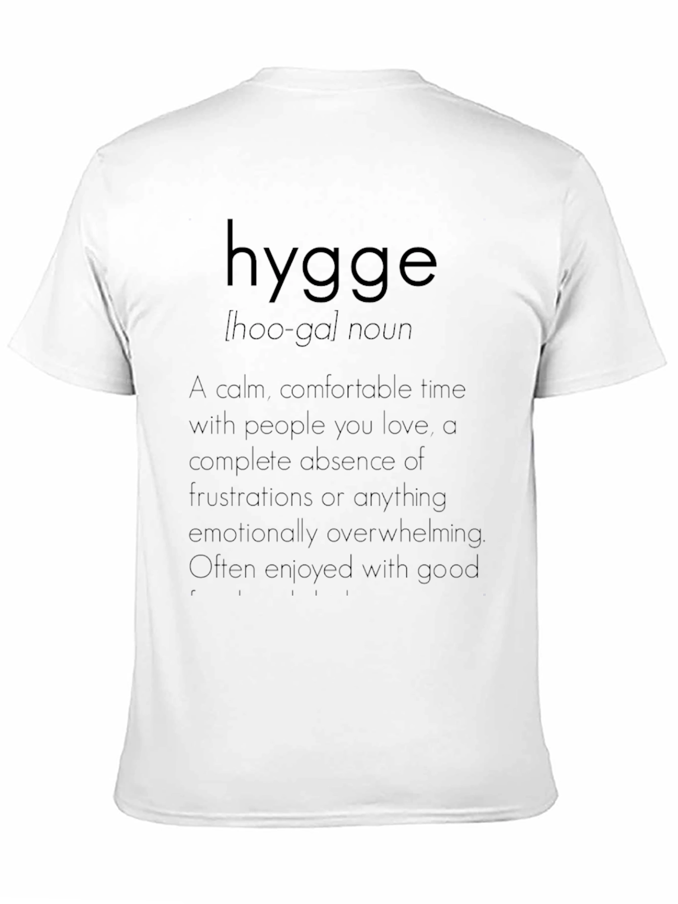 Hygge Definition Graphic T-Shirt Comfort Style