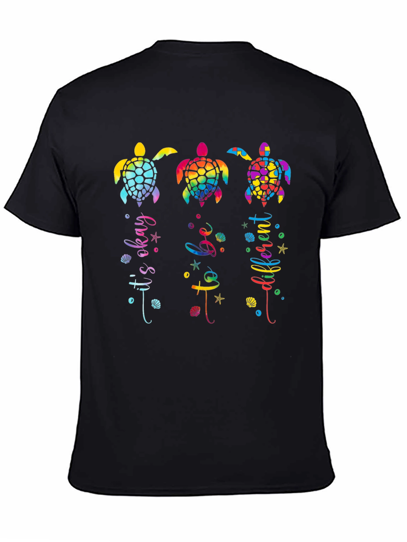 Rainbow Turtle T-Shirt - Its Okay To Be Different