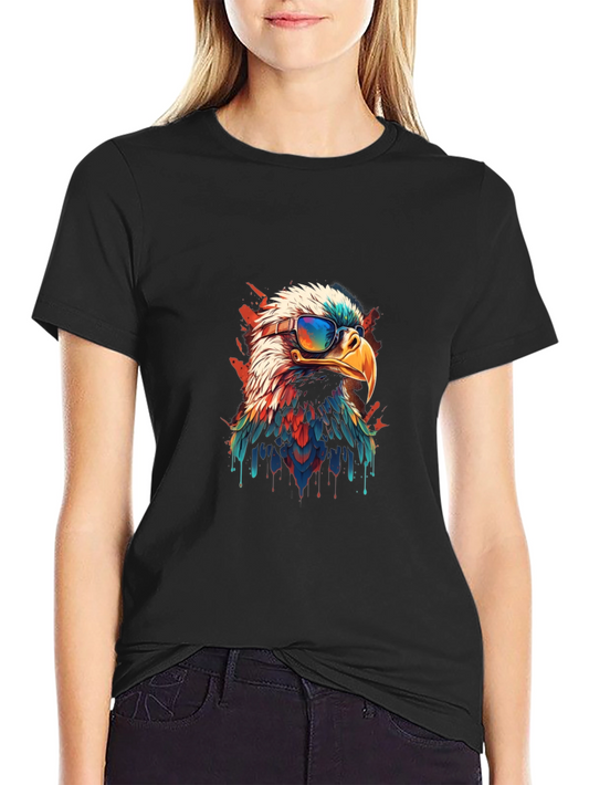 Cool Eagle Graphic Tee - Patriotic Style