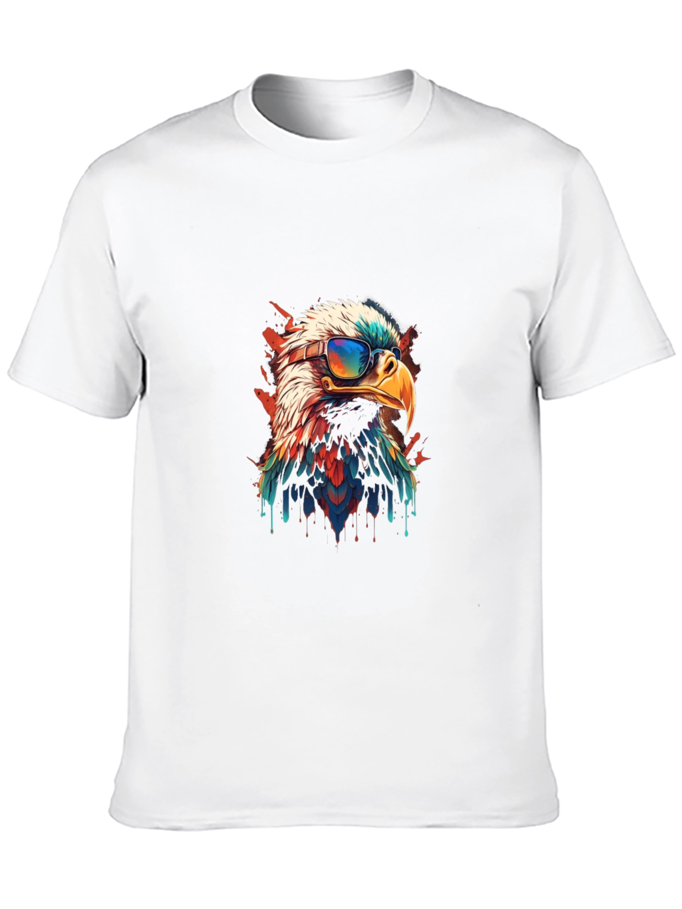 Cool Eagle Graphic Tee - Patriotic Style