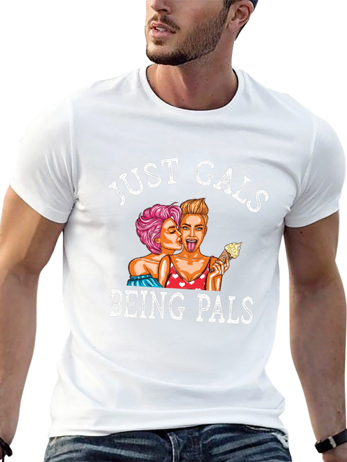 Just Gals Being Pals Graphic Tee