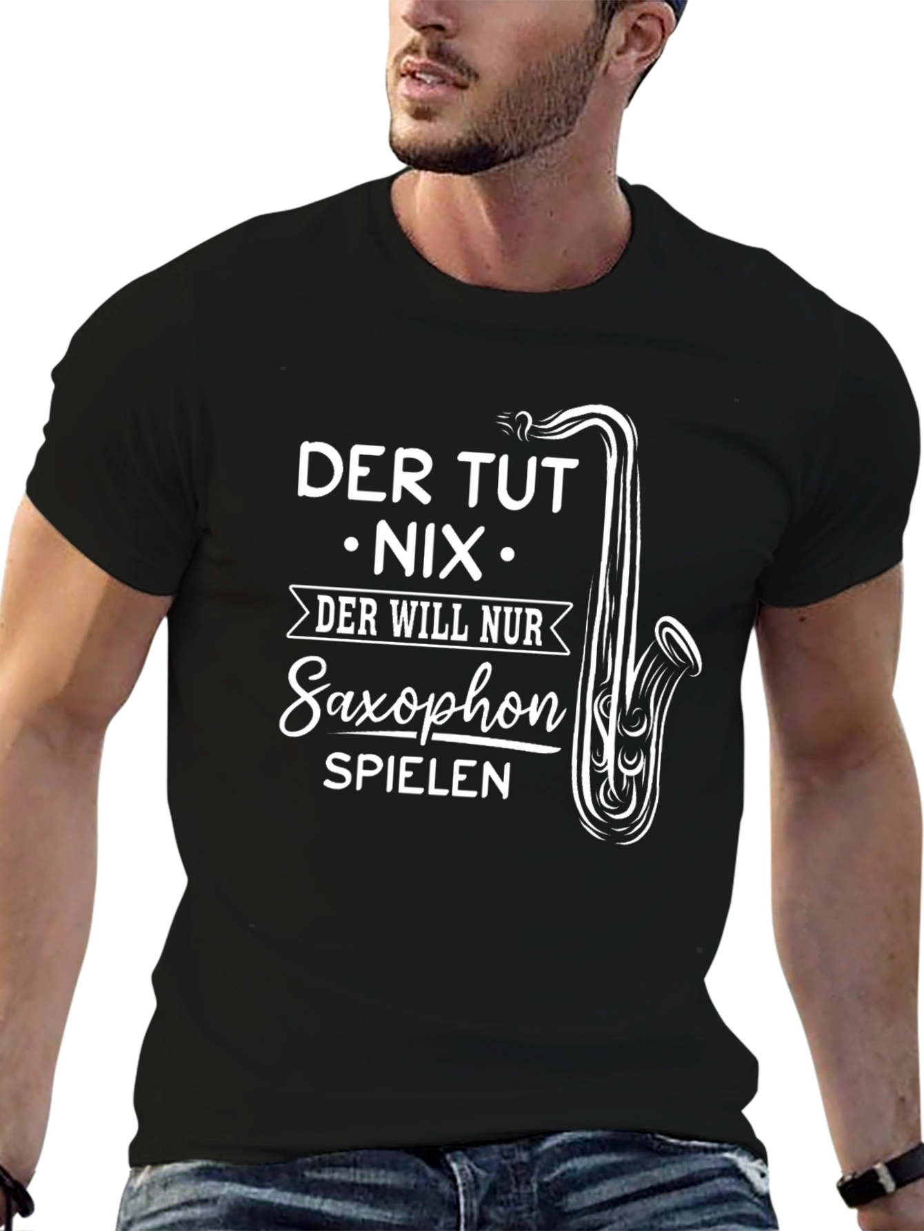 Saxophone Player Graphic T-Shirt