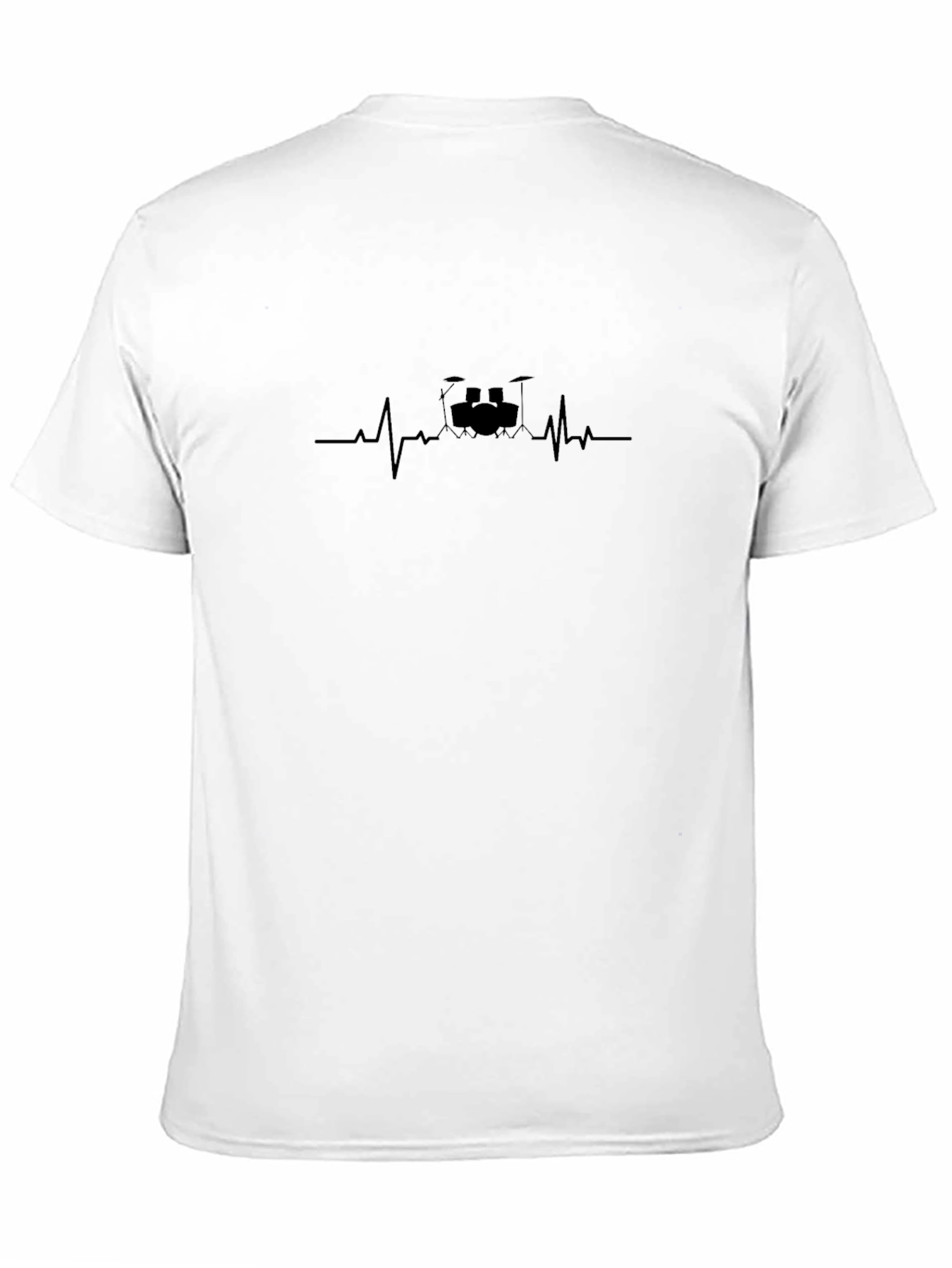 Drum Kit Heartbeat Graphic Tee