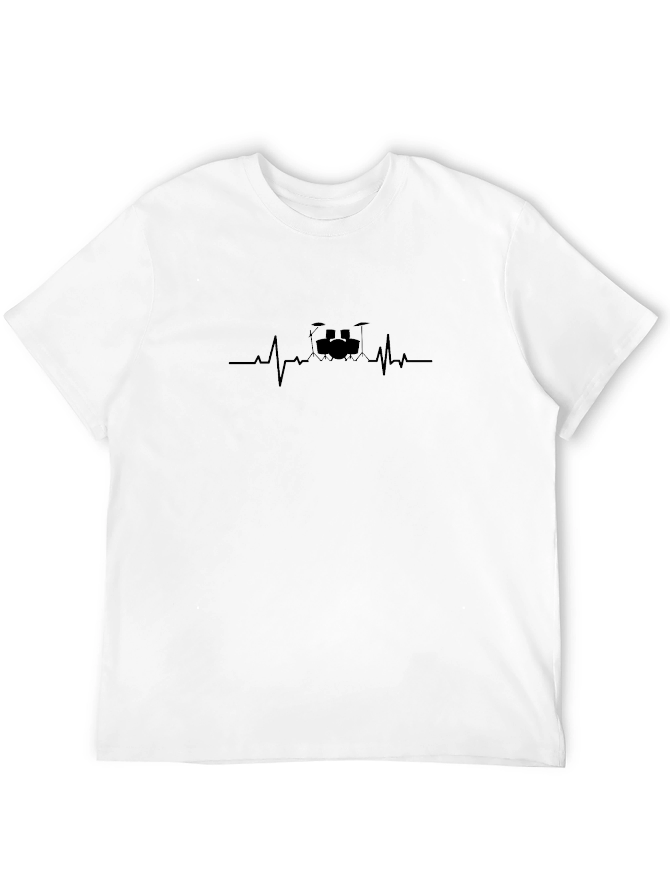 Drum Kit Heartbeat Graphic Tee