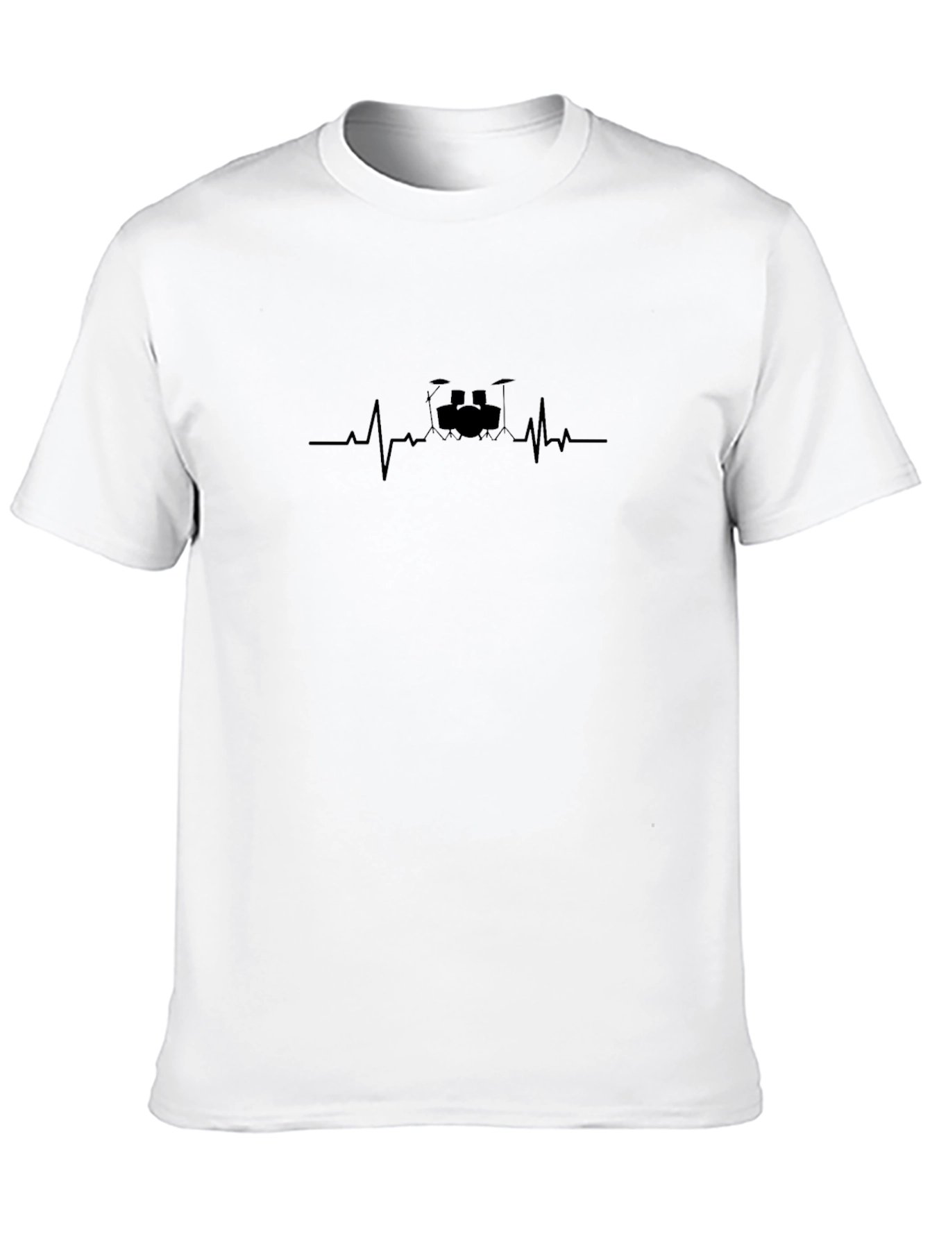 Drum Kit Heartbeat Graphic Tee