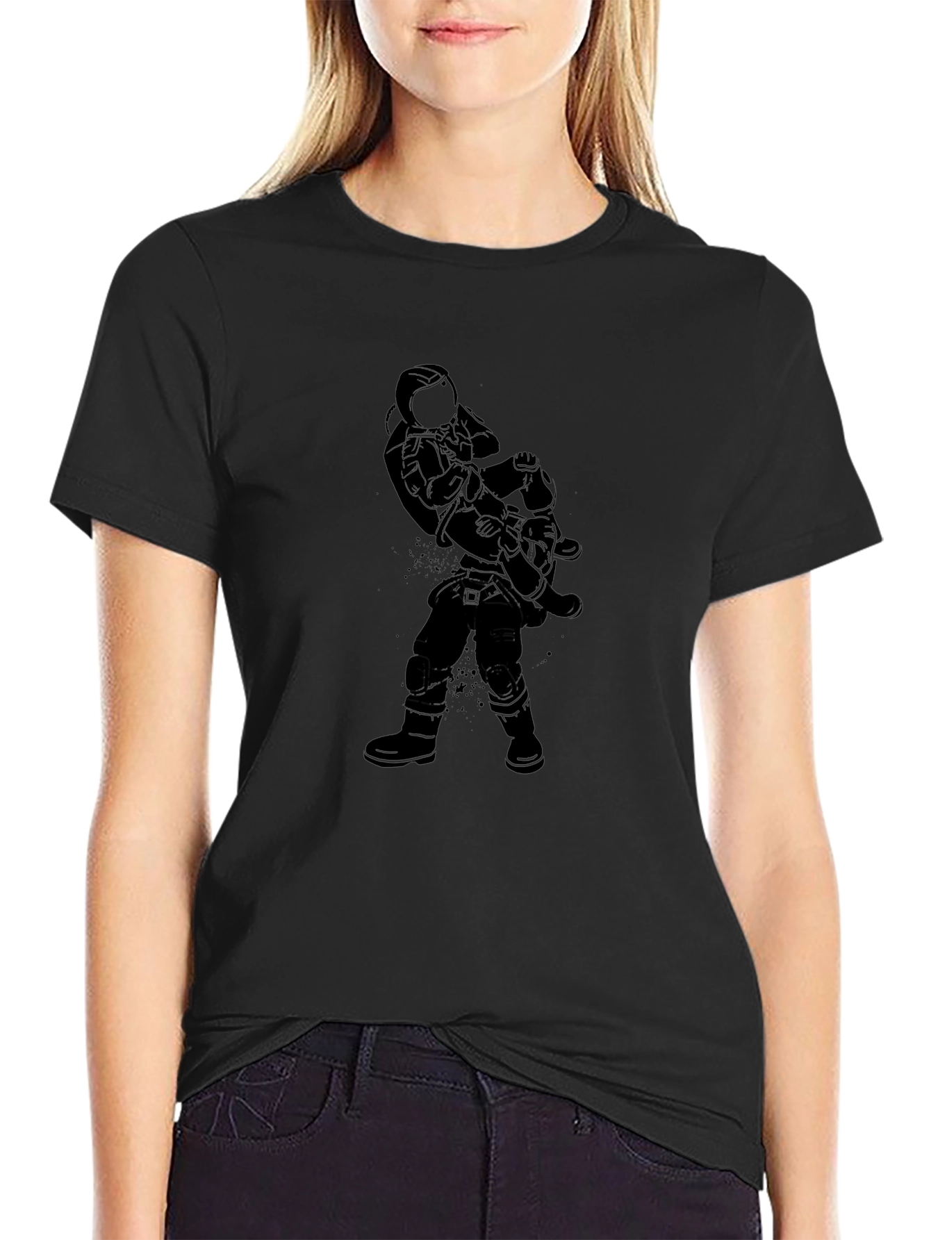 Astronaut Carry T-Shirt - Classic Black