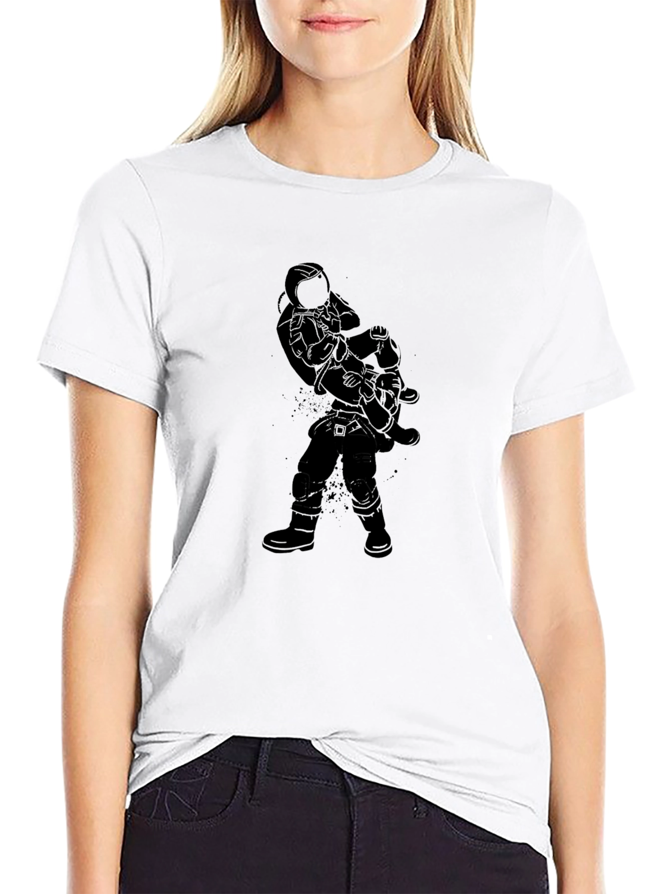 Astronaut Carry T-Shirt - Classic Black