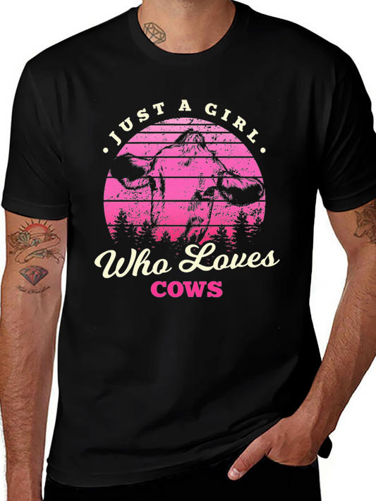 Just a Girl Who Loves Cows T-Shirt