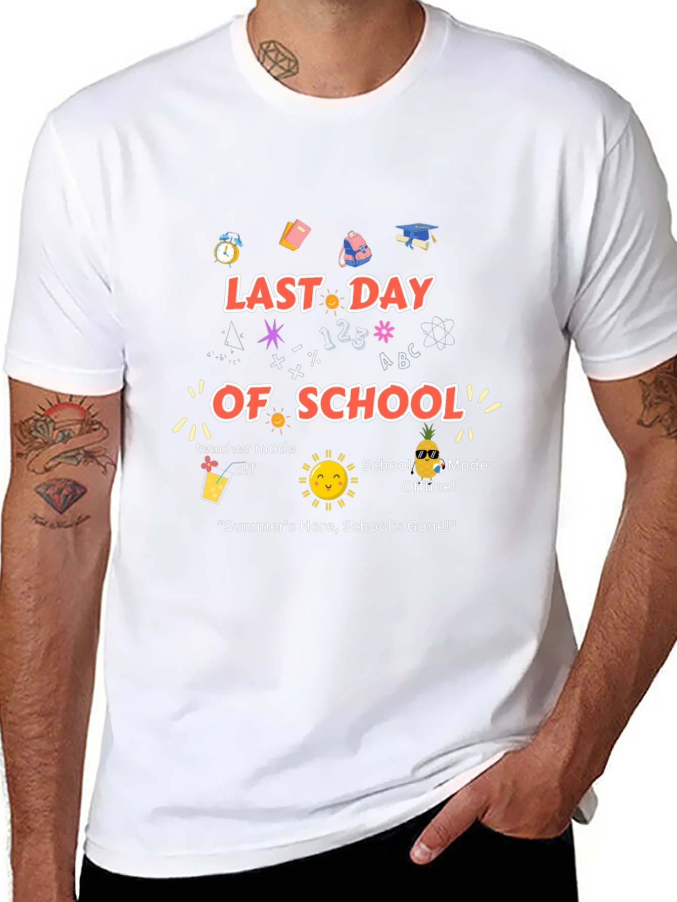 Last Day of School Teacher Mode Off T-Shirt