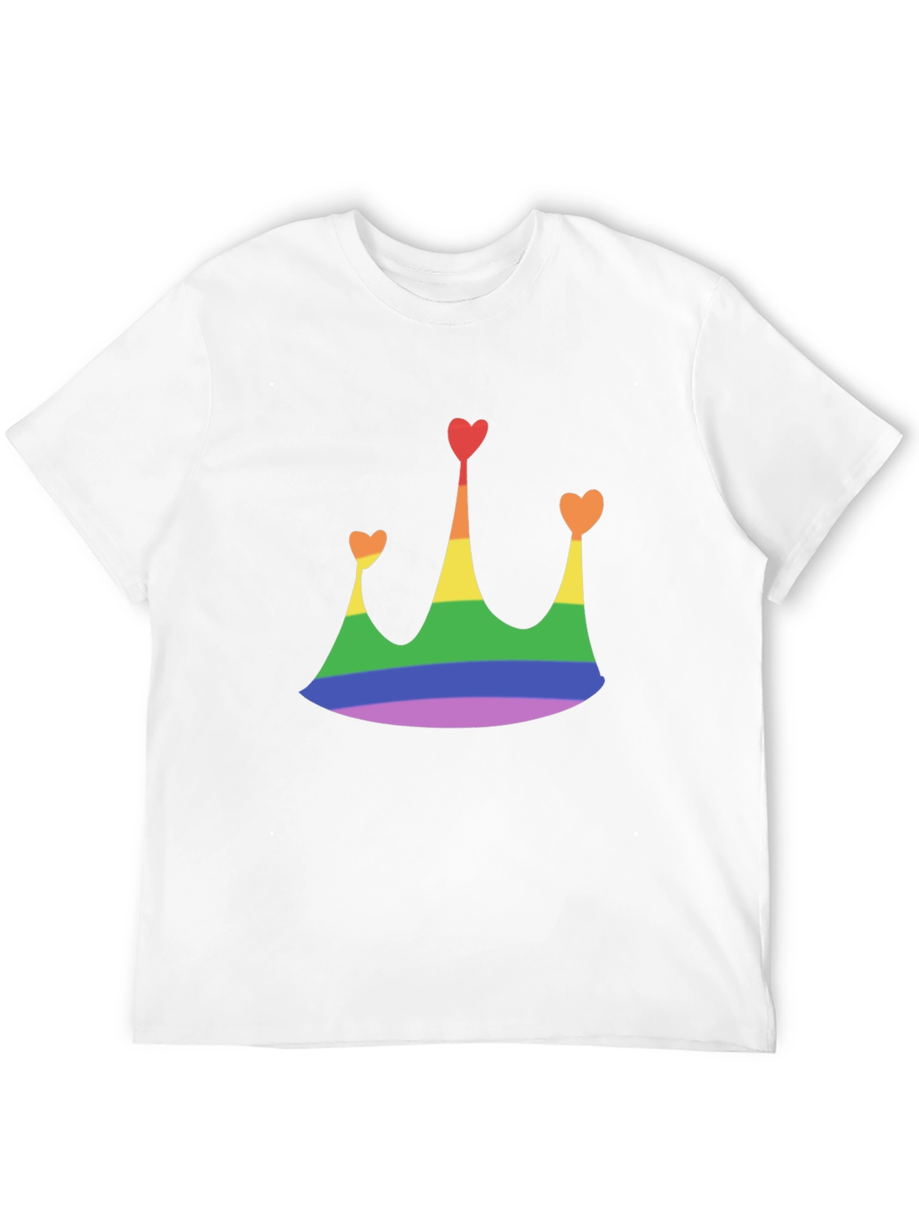 Rainbow Crown Heart T-Shirt - Pride Apparel