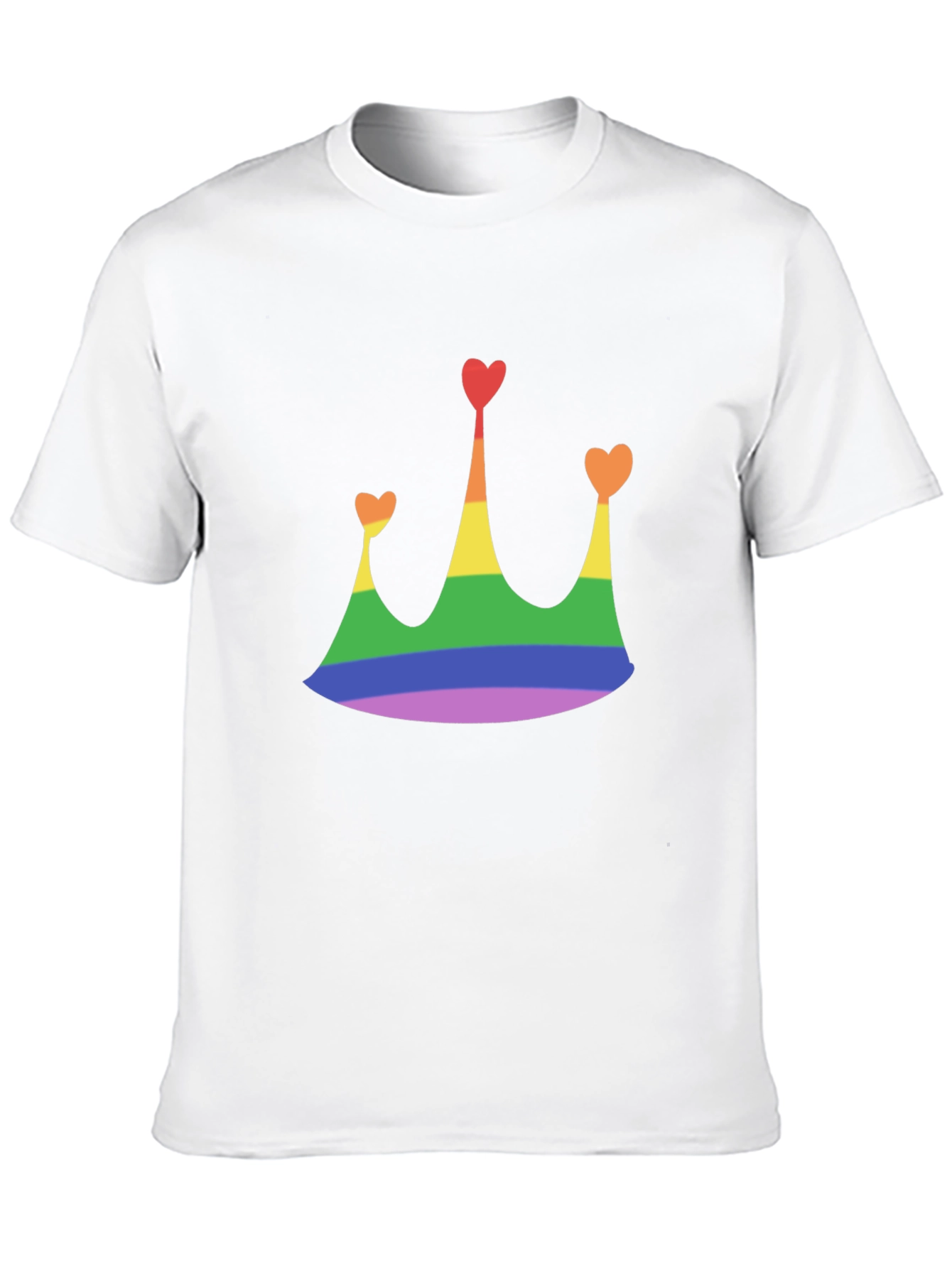 Rainbow Crown Heart T-Shirt - Pride Apparel