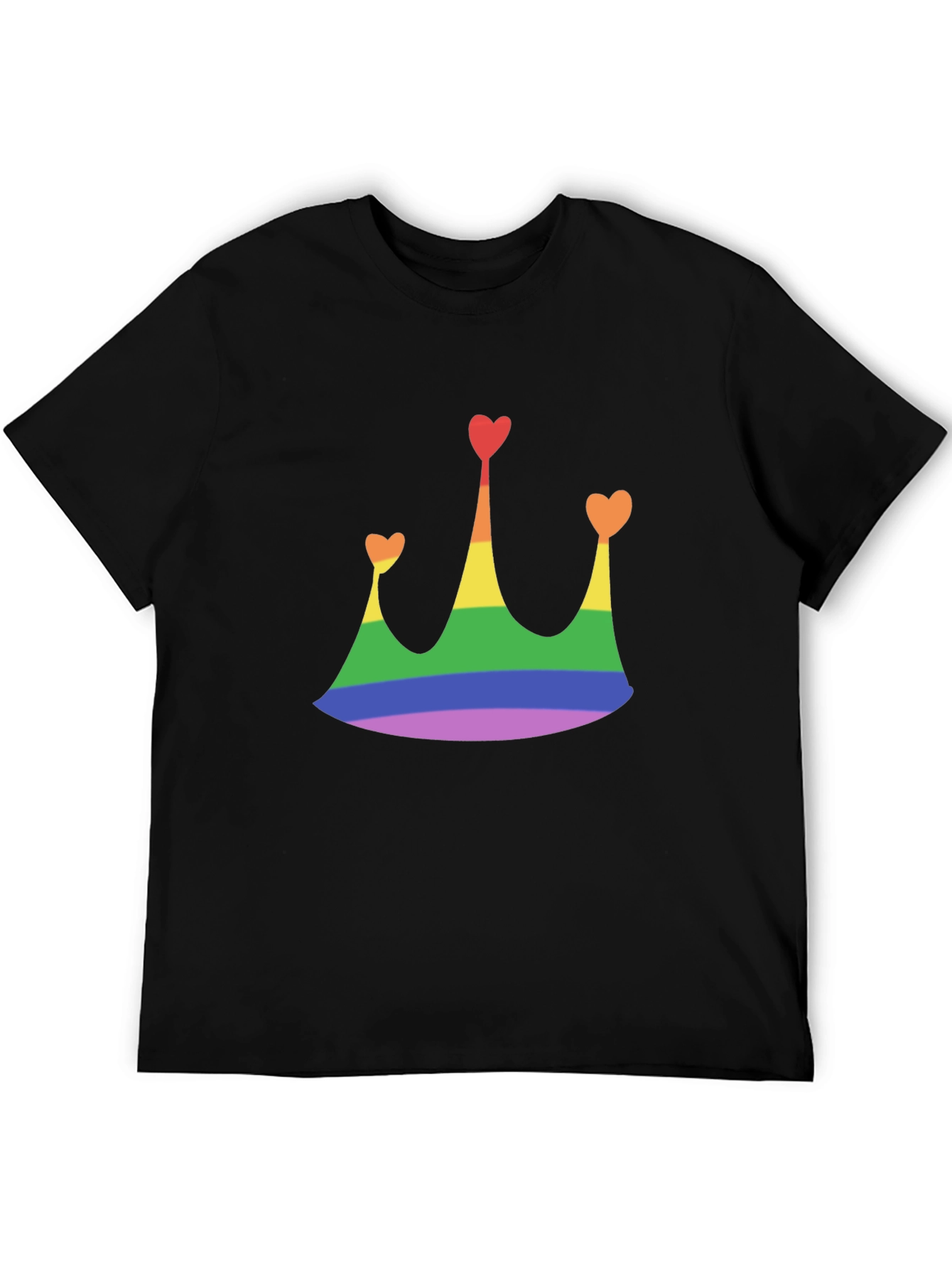 Rainbow Crown Heart T-Shirt - Pride Apparel