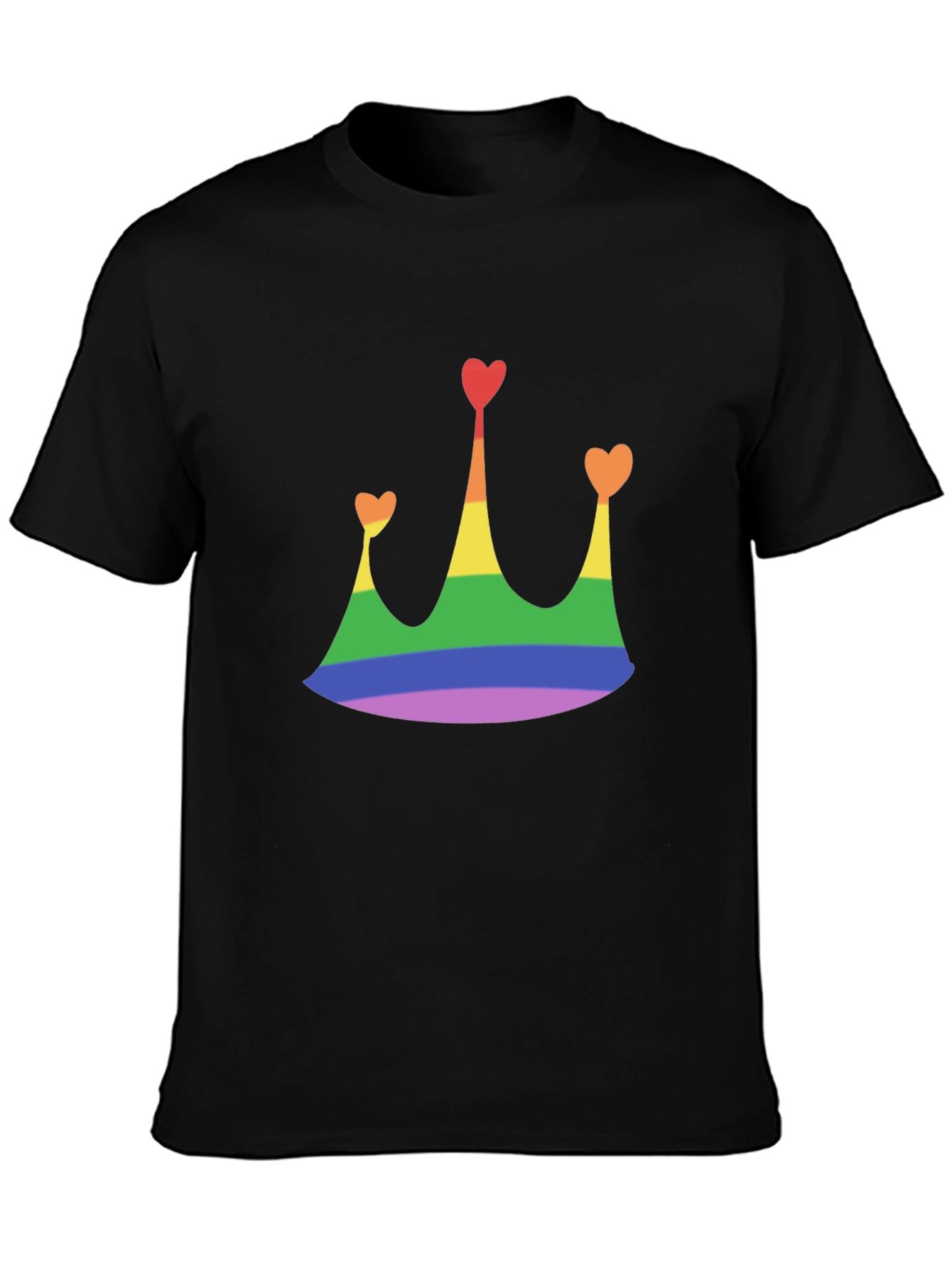 Rainbow Crown Heart T-Shirt - Pride Apparel