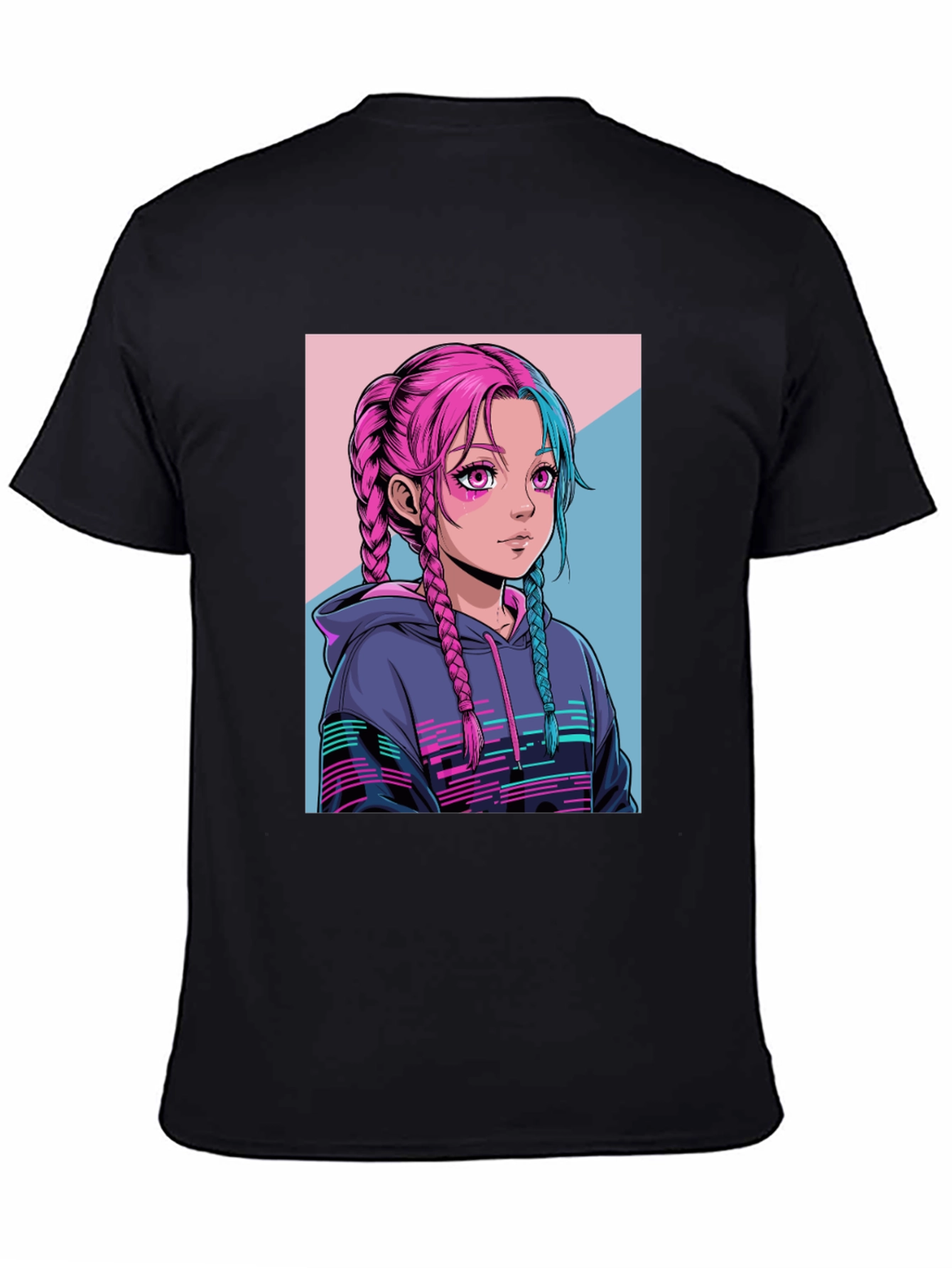 Anime Girl Graphic Tee - Streetwear Fashion