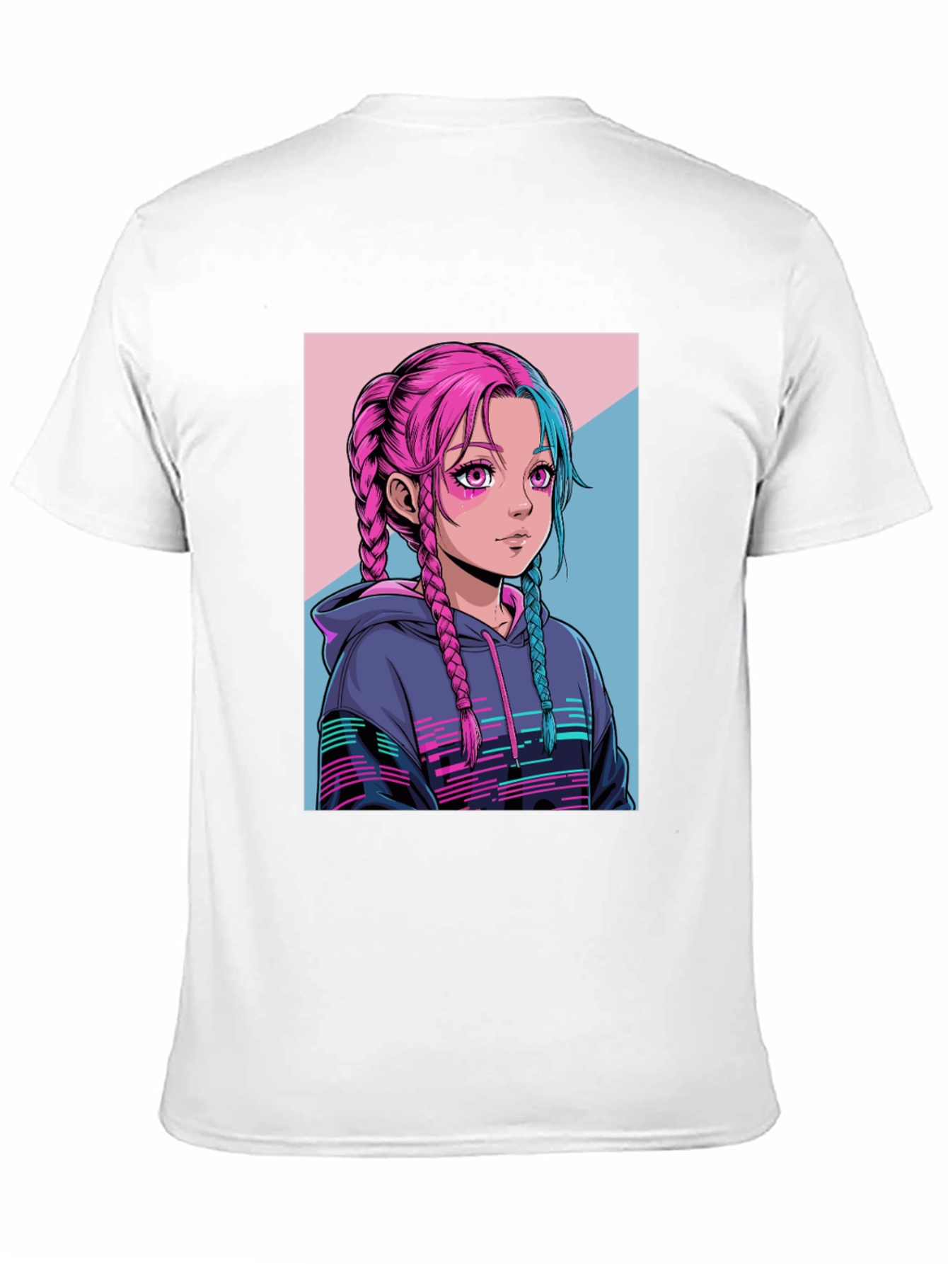Anime Girl Graphic Tee - Streetwear Fashion