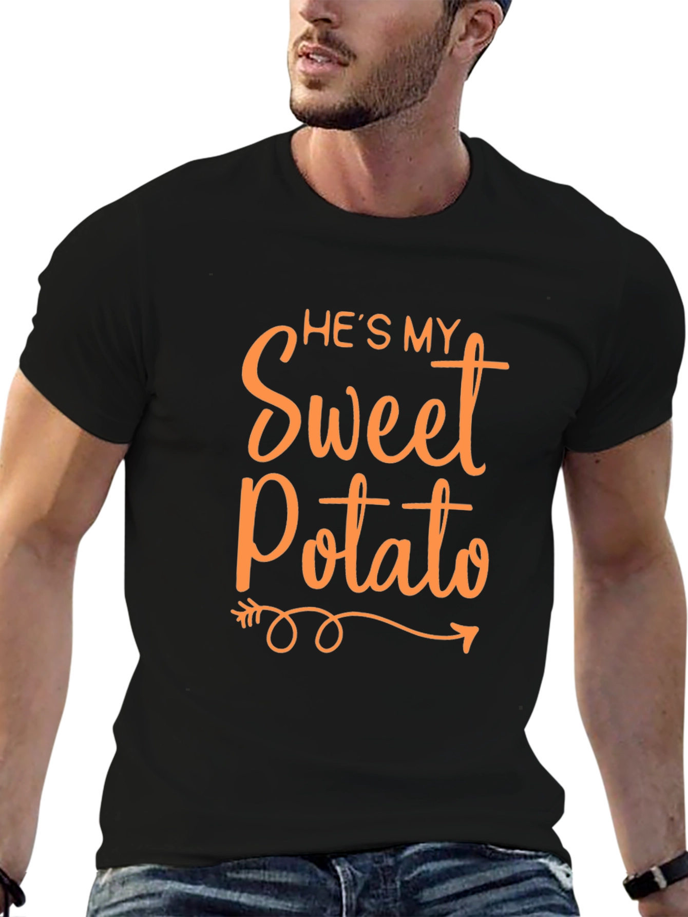Hes My Sweet Potato Funny Couples T-Shirt
