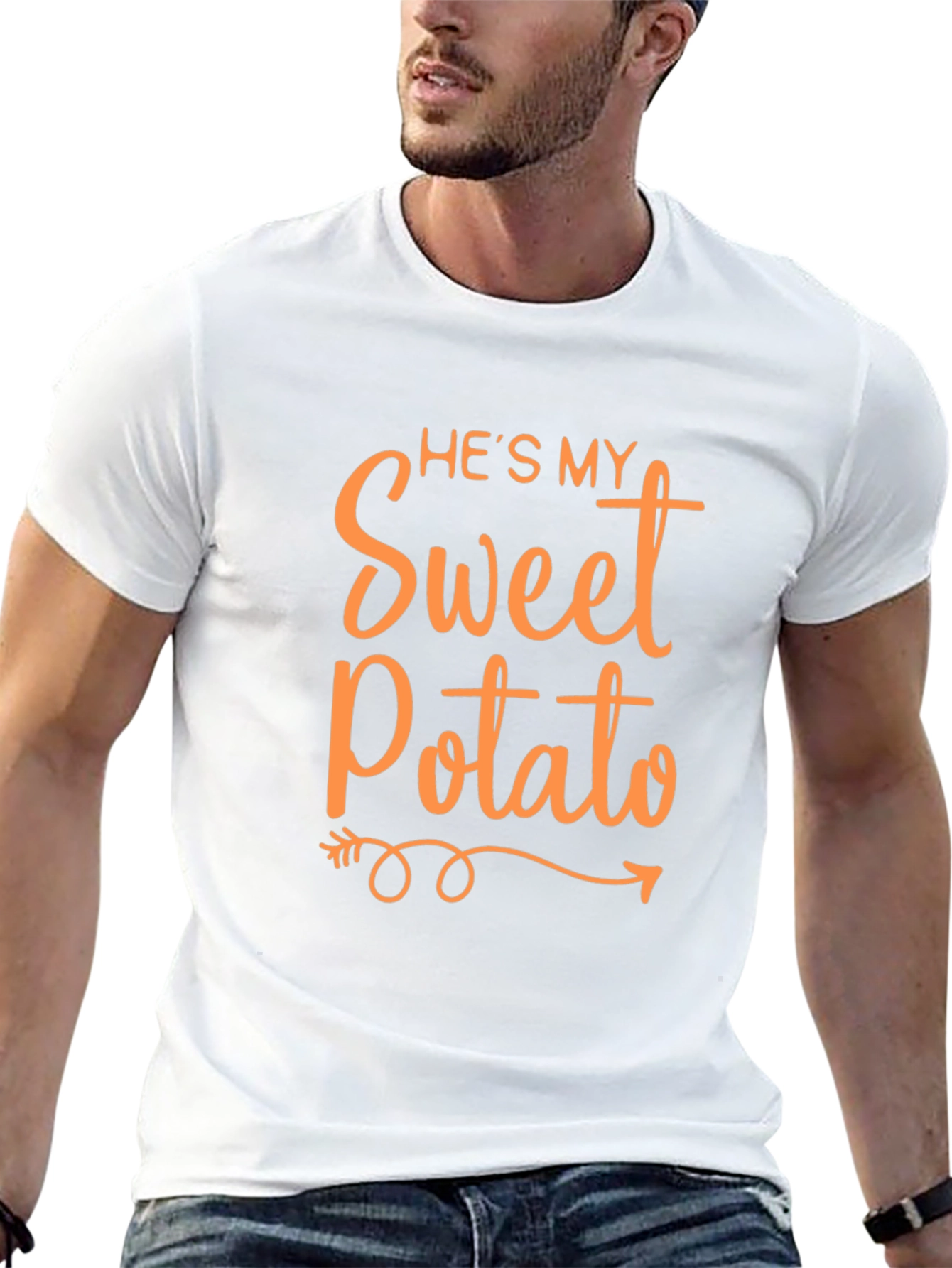 Hes My Sweet Potato Funny Couples T-Shirt