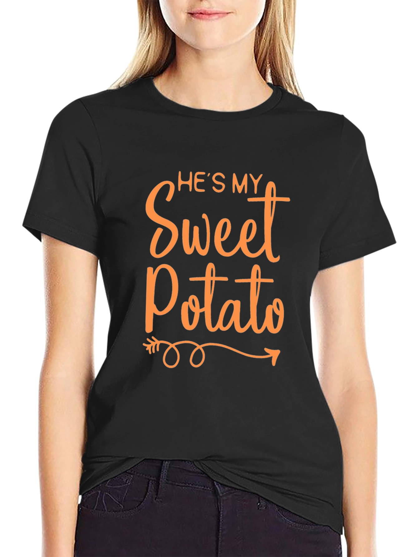 Hes My Sweet Potato Funny Couples T-Shirt
