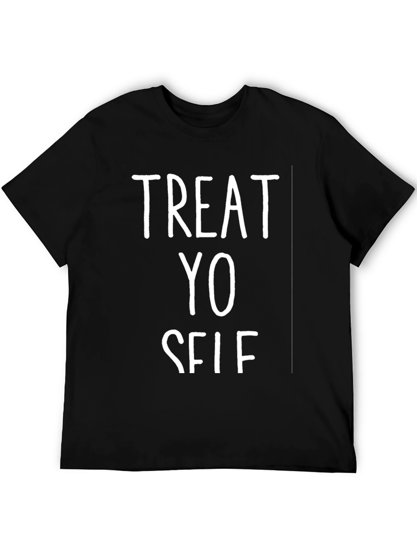 Treat Yo Self Black Graphic Tee