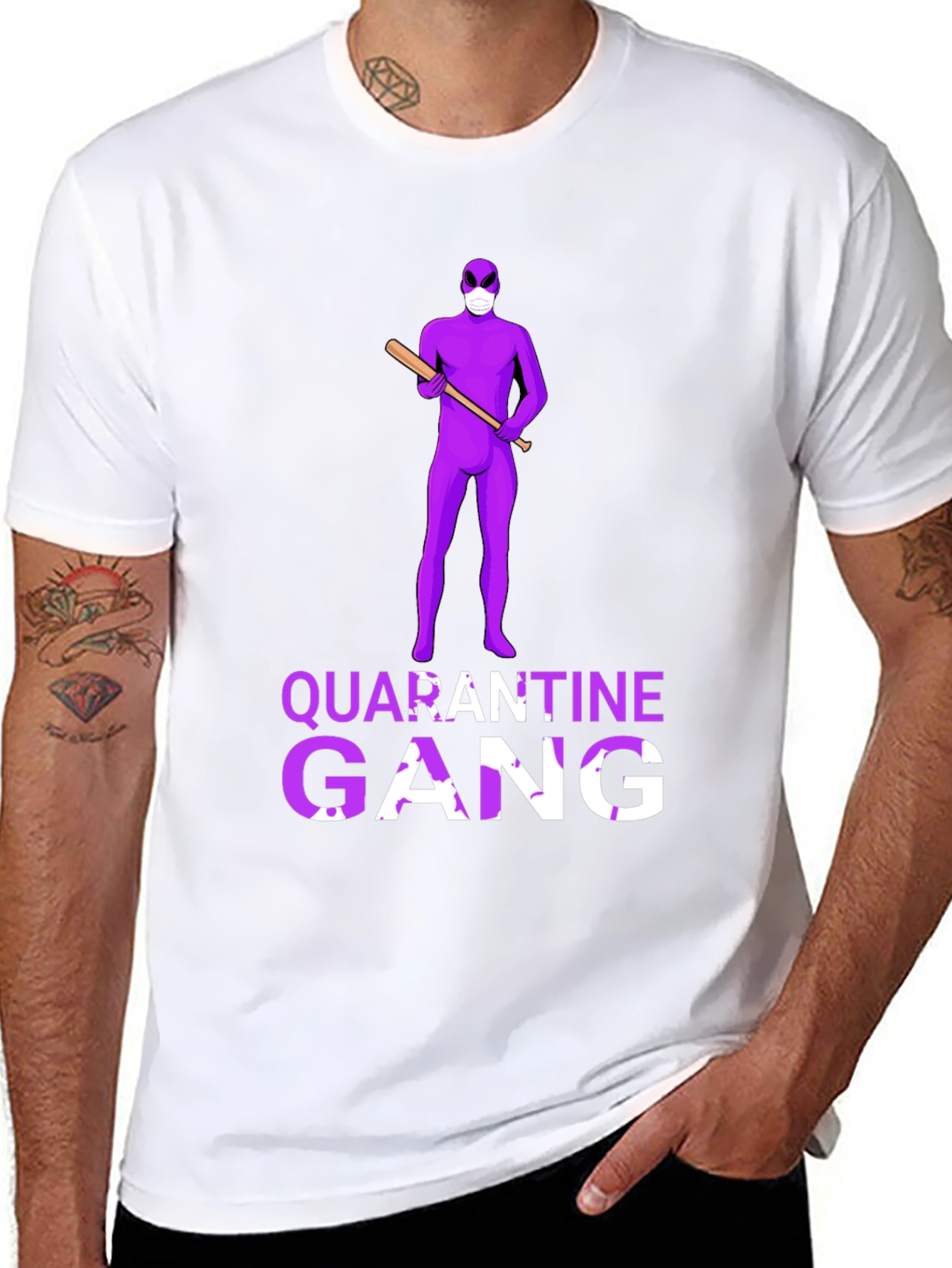 Quarantine Gang T-Shirt - Novelty Graphic Tee