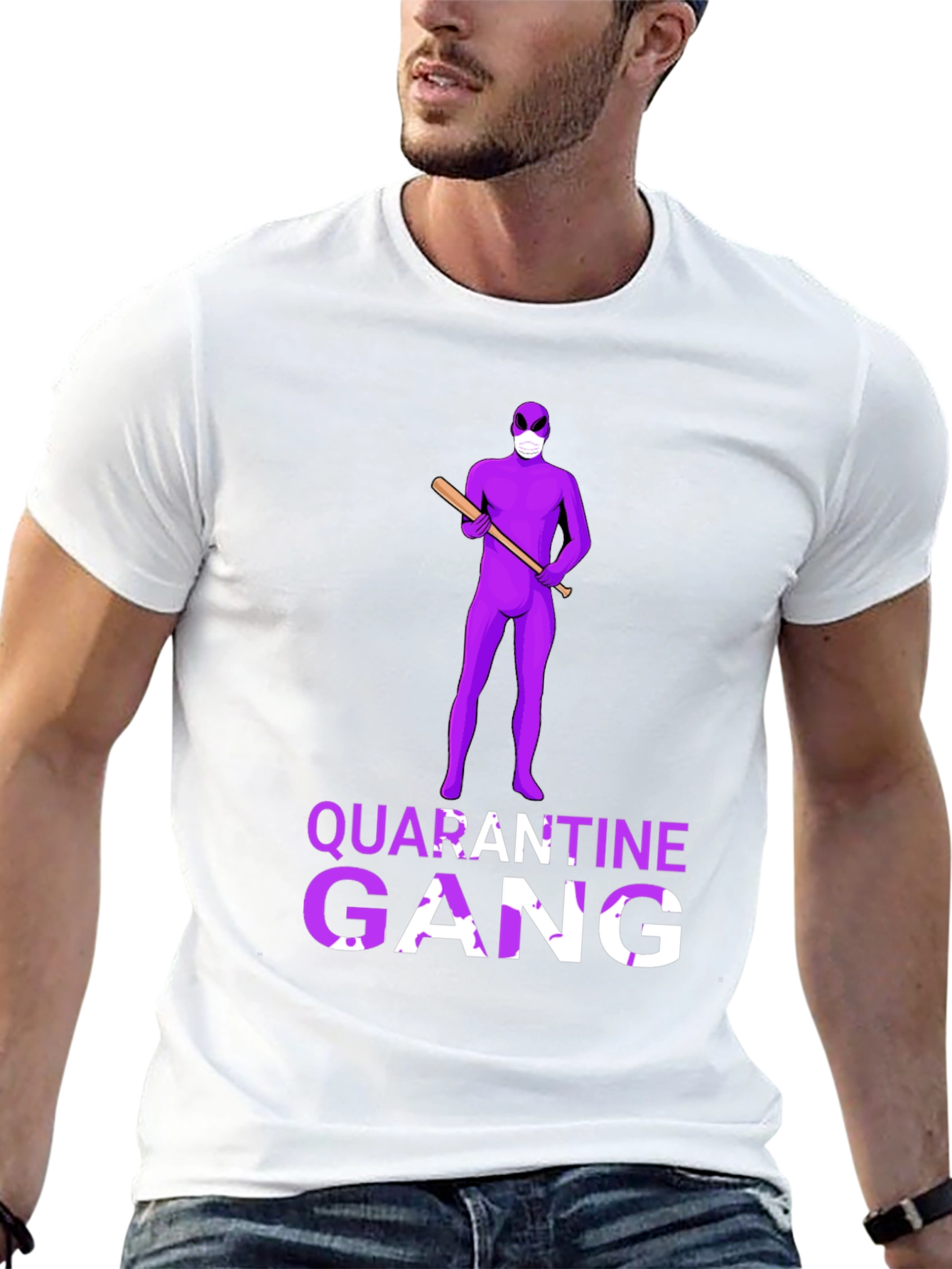 Quarantine Gang T-Shirt - Novelty Graphic Tee