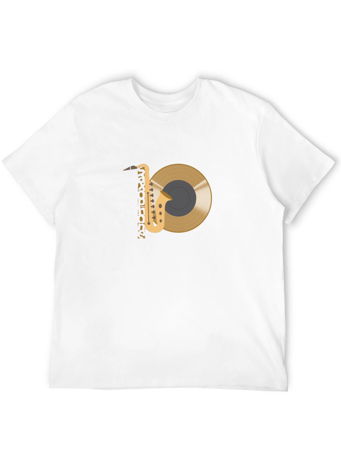 Saxophone and Record Graphic Tee